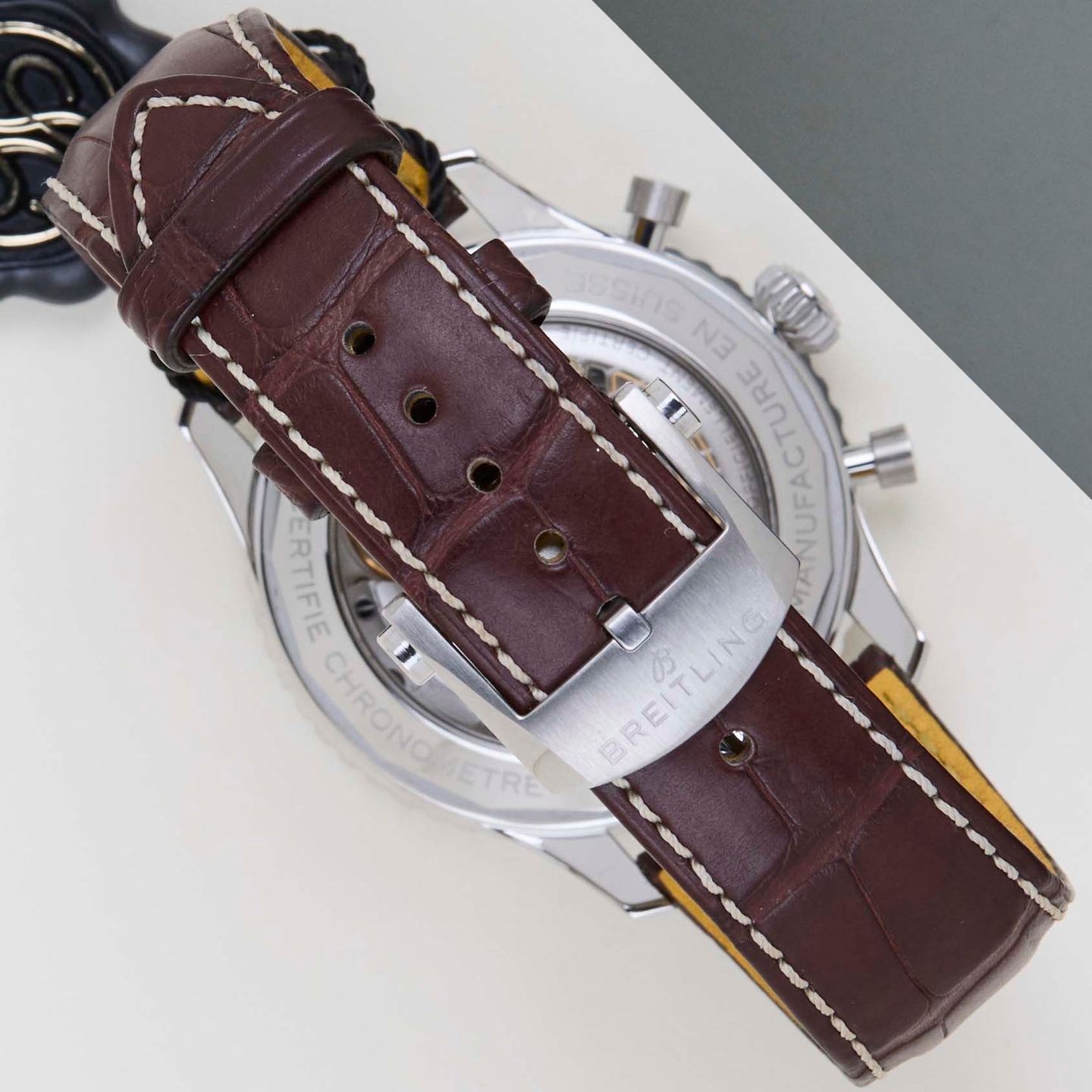 Breitling Navitimer 1 B01 Chronograph AB0138 (2025) - Zwart wijzerplaat 43mm Staal (6/8)