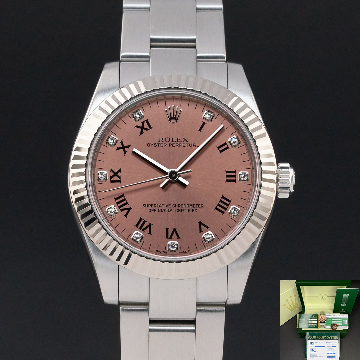 Rolex Oyster Perpetual 31 177234 (2008) - 31mm Staal (1/8)