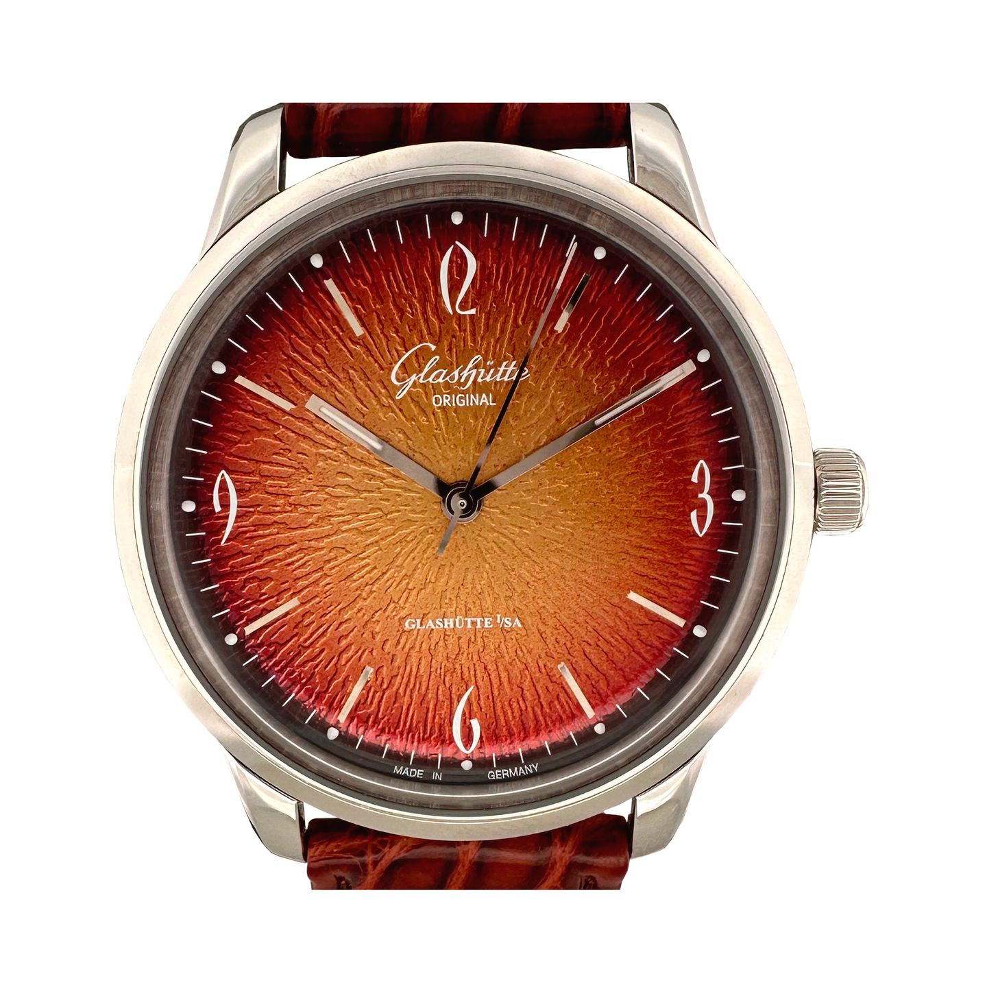 Glashütte Original Sixties 1-39-52-13-02-04 (2024) - Orange dial 39 mm Steel case (1/8)