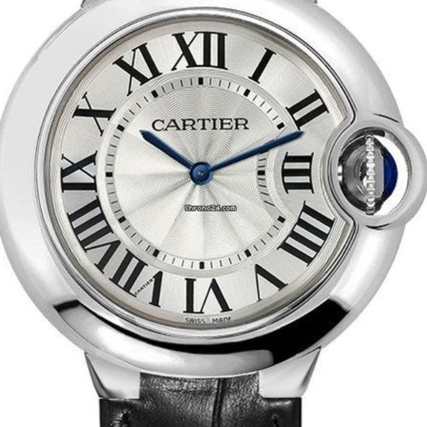 Cartier Ballon Bleu 33mm WSBB0034 (2023) - Zilver wijzerplaat 33mm Staal (1/1)