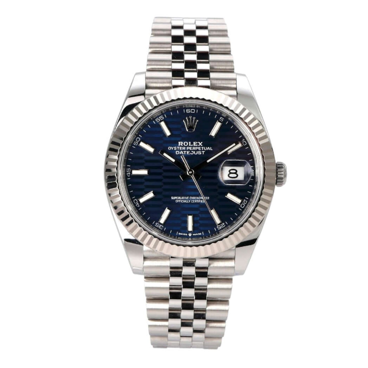 Rolex Datejust 41 126334 (2023) - Blauw wijzerplaat 41mm Staal (2/8)