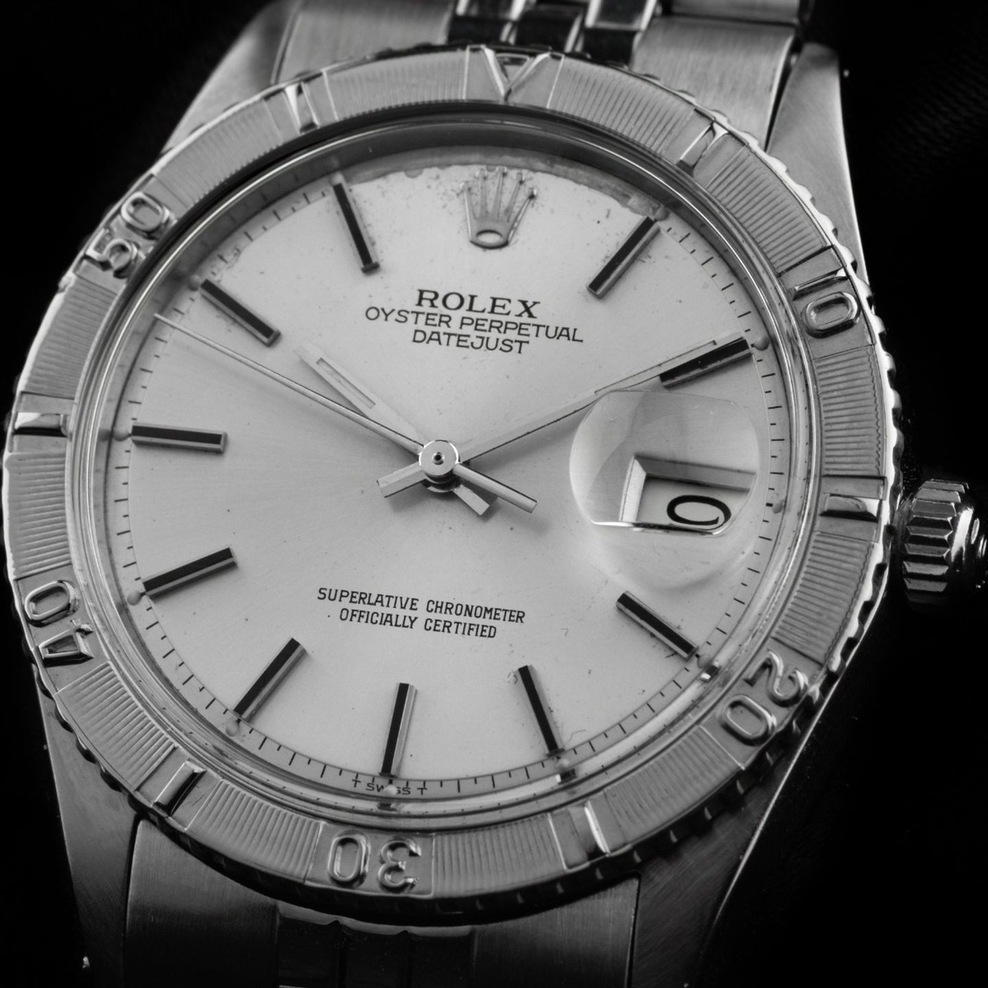 Rolex Datejust Turn-O-Graph 1625 (1970) - Silver dial 36 mm Steel case (3/8)