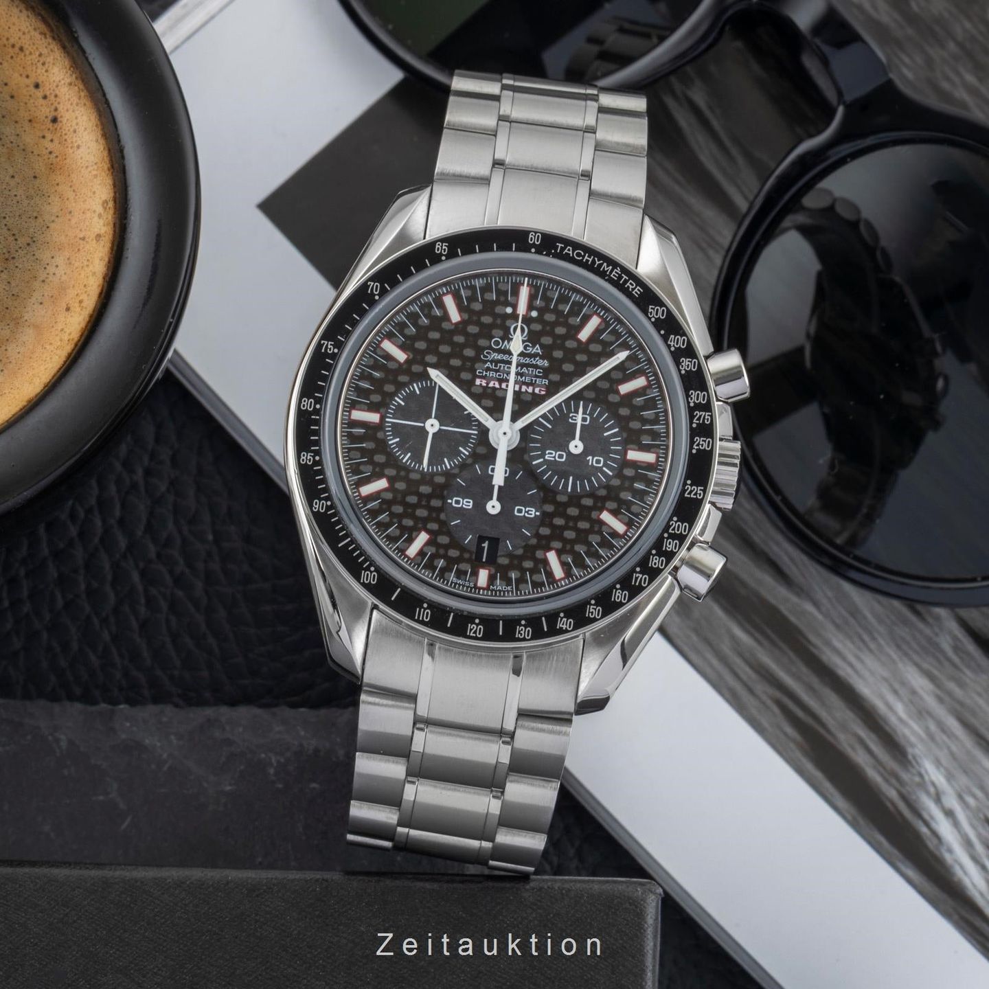 Omega Speedmaster 3552.59.00 (Onbekend (willekeurig serienummer)) - Zwart wijzerplaat 42mm Staal (3/8)