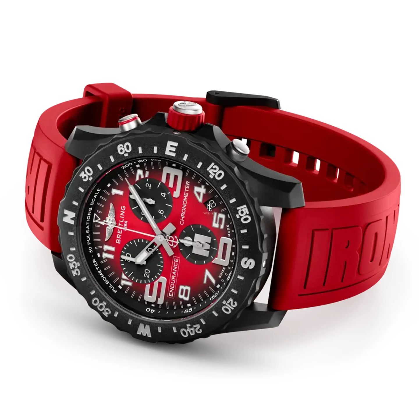 Breitling Endurance Pro X823109A1K1S1 (2026) - Red dial 44 mm Plastic case (3/4)