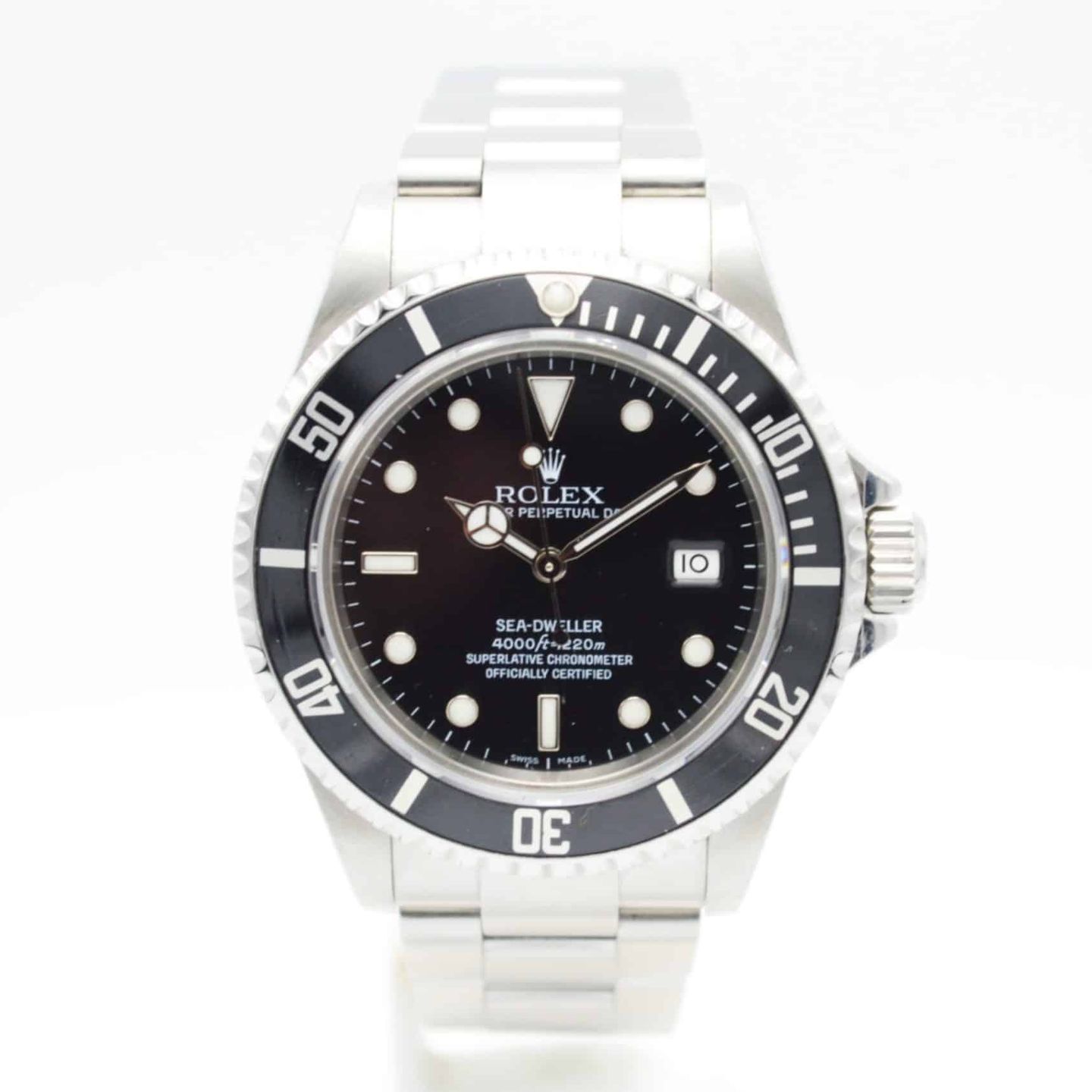 Rolex Sea-Dweller 4000 16600 (2007) - Zwart wijzerplaat 40mm Staal (1/7)