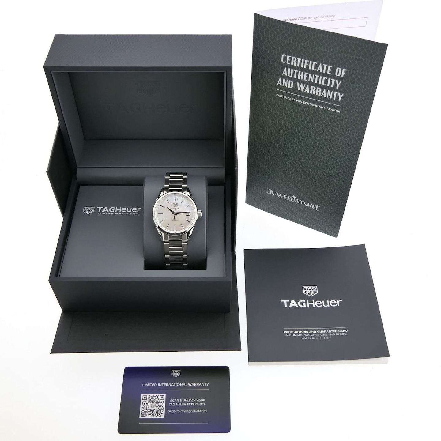 TAG Heuer Carrera Lady WBK2311.FC8258 (2024) - White dial 36 mm Steel case (6/8)