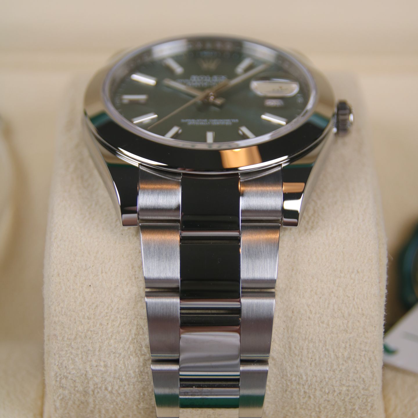 Rolex Datejust 41 126300 (2024) - Groen wijzerplaat 41mm Staal (6/7)