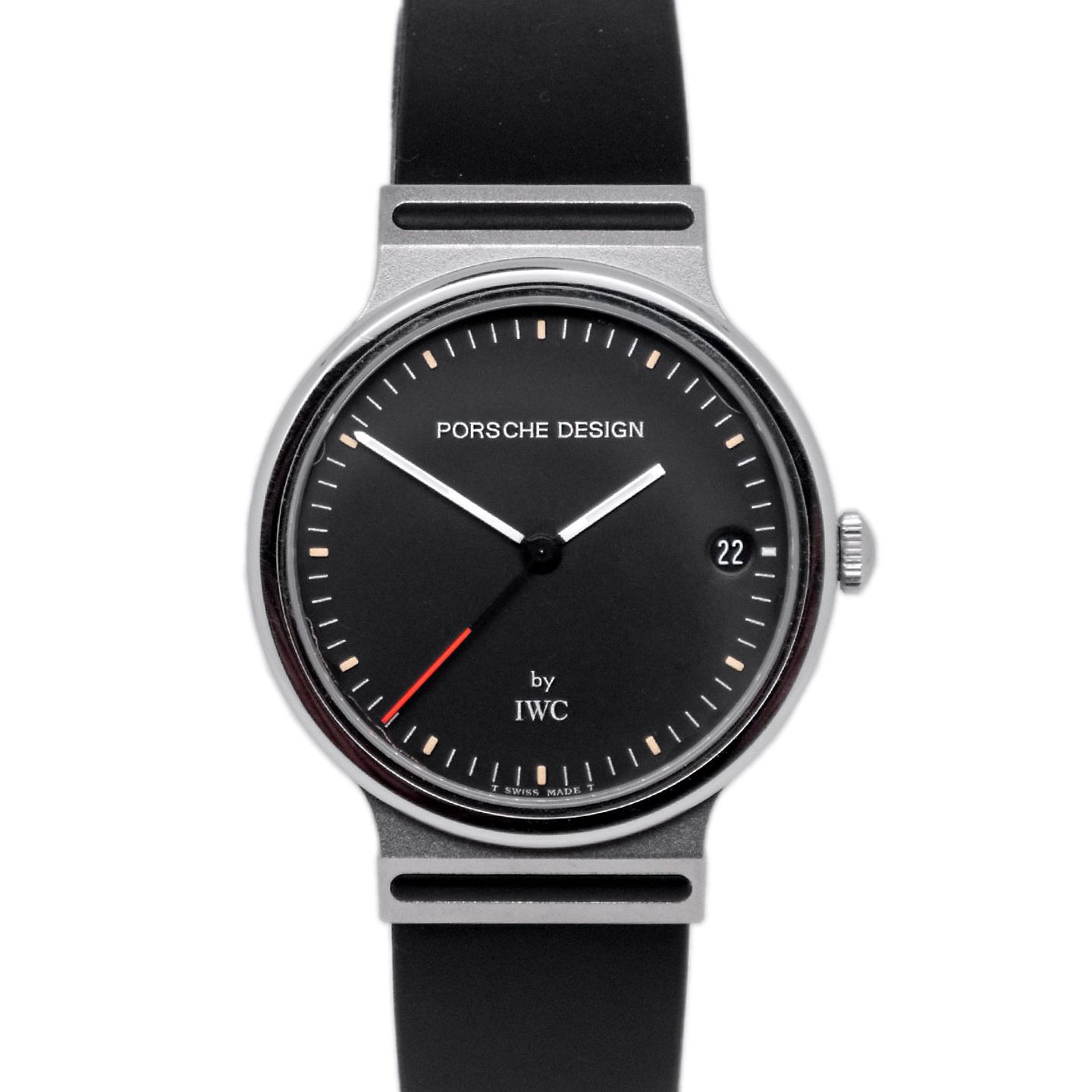 IWC Porsche Design IW3320 (1993) - Black dial 32 mm Titanium case (1/6)