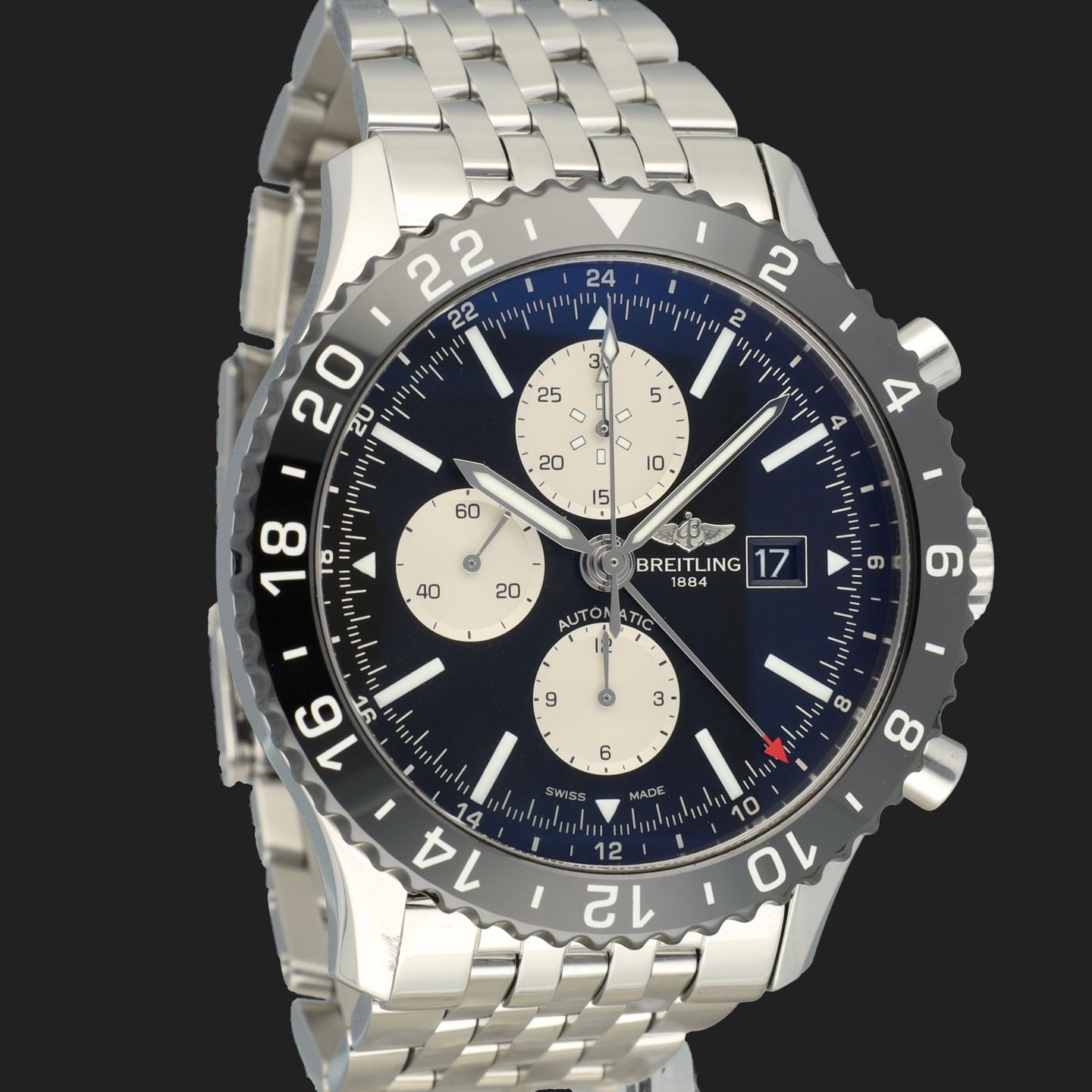 Breitling Chronoliner Y2431012 (2018) - Black dial 46 mm Steel case (4/8)