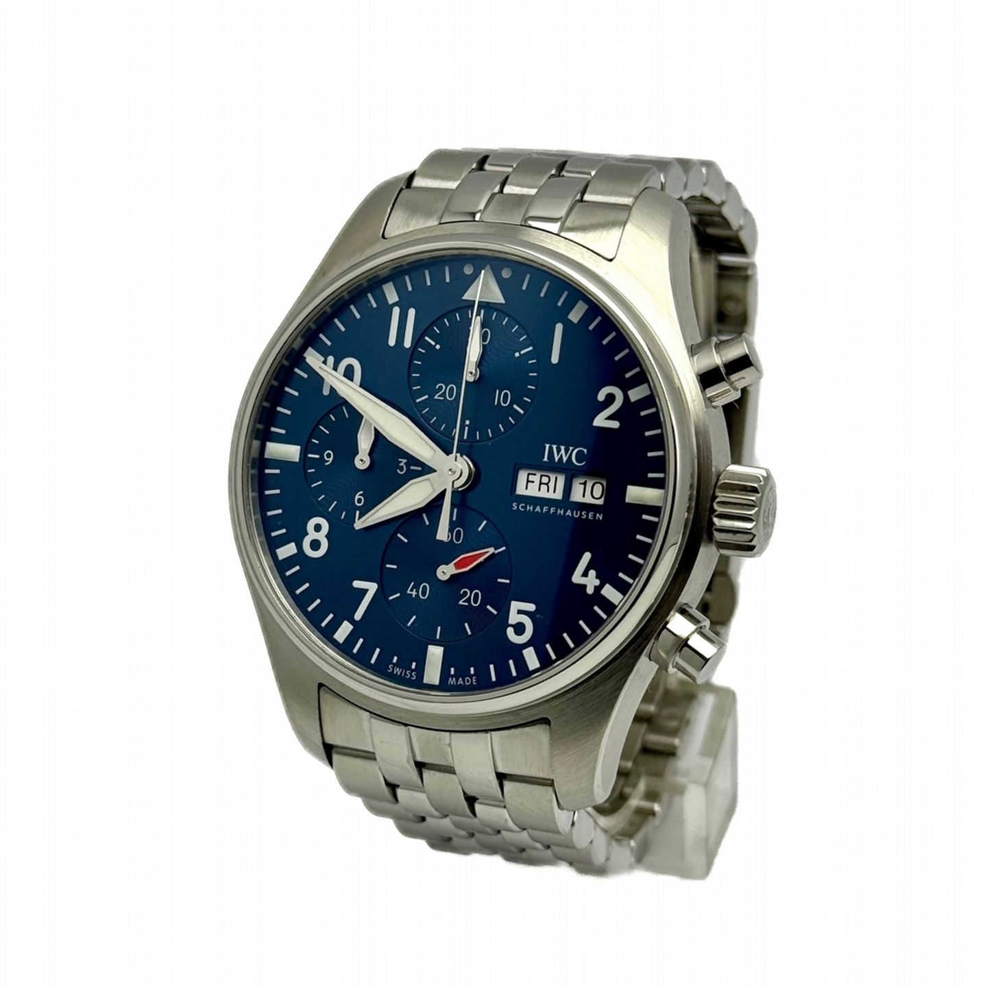 IWC Pilot Chronograph IW388102 (2021) - Blauw wijzerplaat 41mm Staal (1/10)