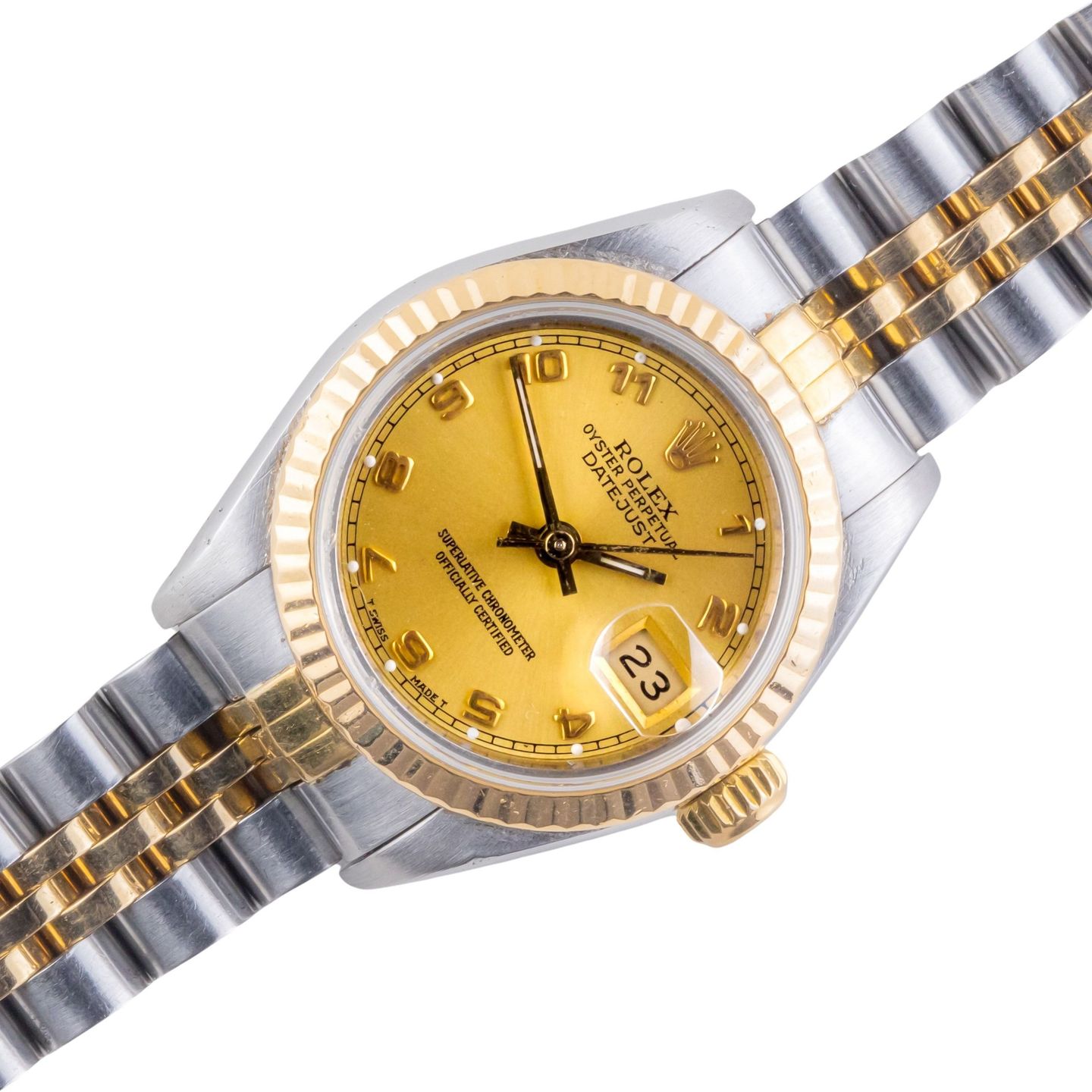 Rolex Lady-Datejust 69173 (1990) - 26 mm Gold/Steel case (1/8)