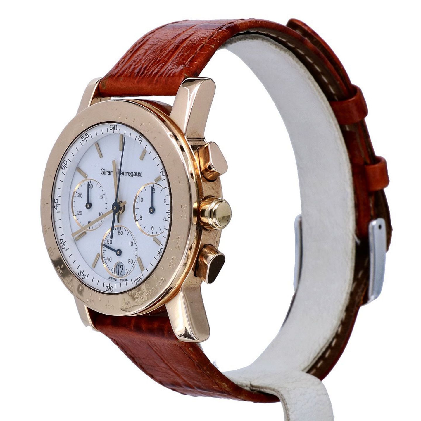 Girard-Perregaux 7001 7700 (2012) - White dial 34 mm Rose Gold case (2/8)