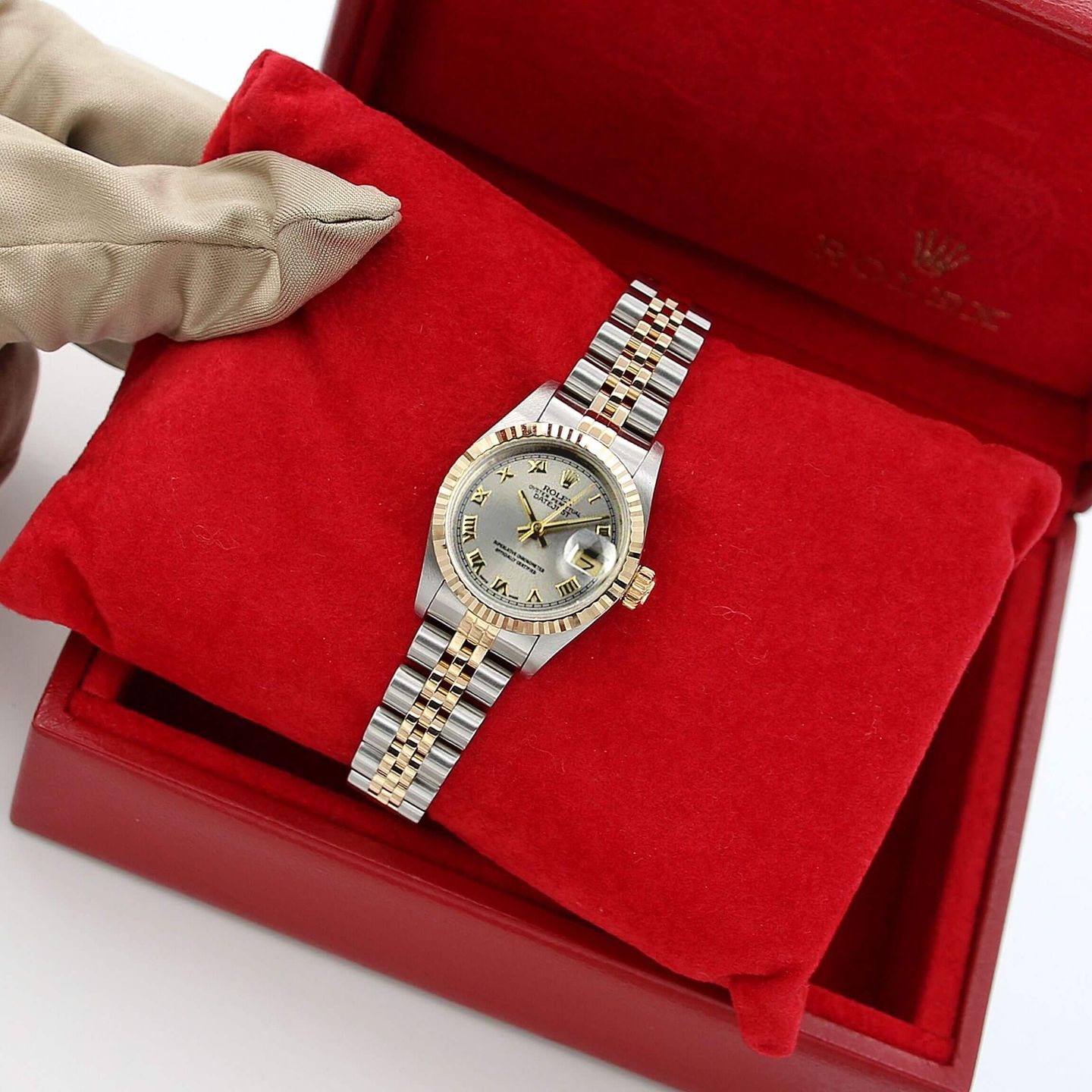 Rolex Lady-Datejust 69173 (Onbekend (willekeurig serienummer)) - 26mm Goud/Staal (2/7)