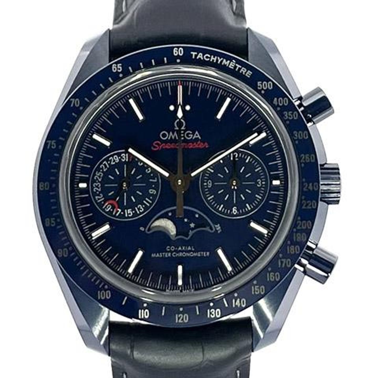Omega Speedmaster Professional Moonwatch Moonphase 304.93.44.52.03.001 (2023) - Blue dial 44 mm Ceramic case (1/8)