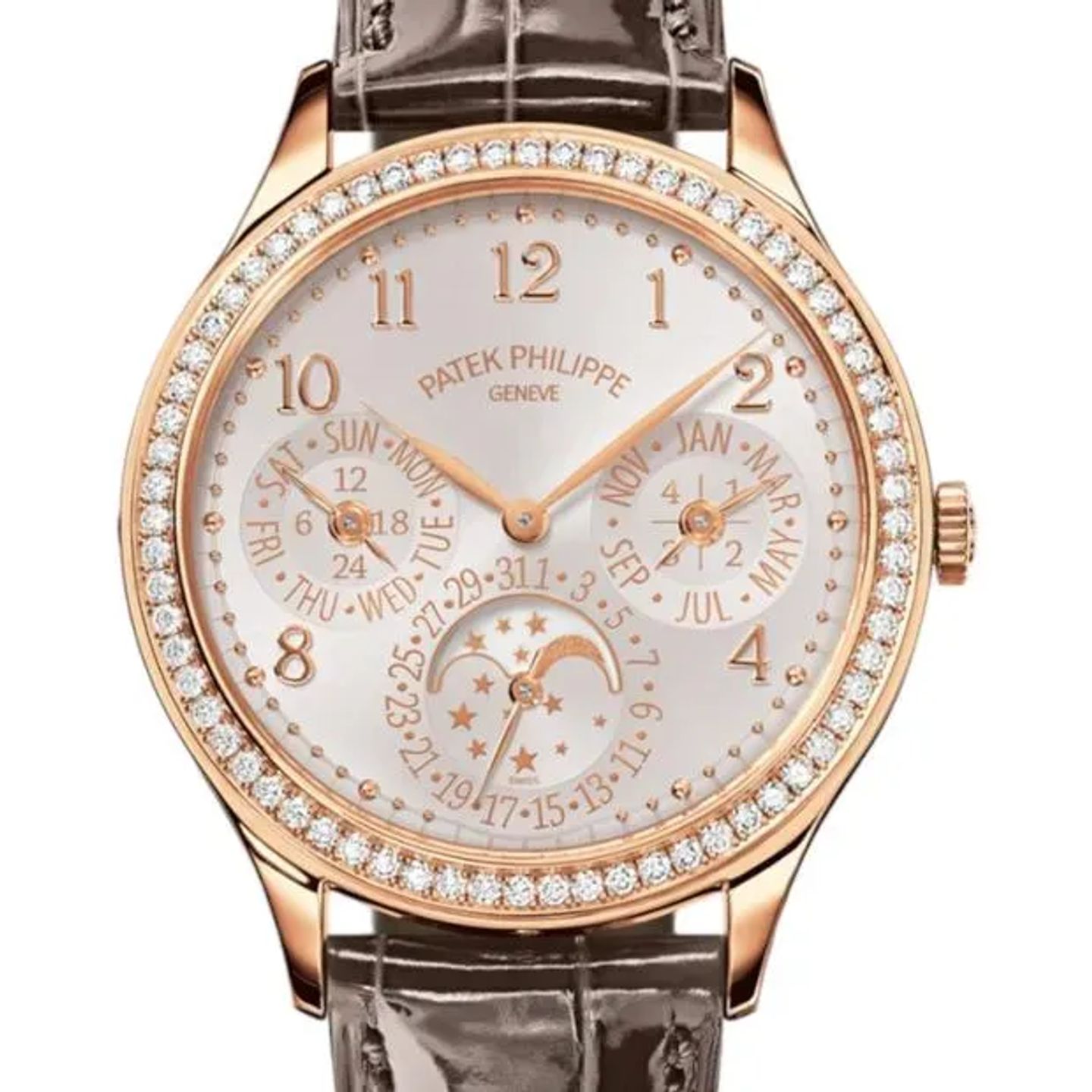 Patek Philippe Perpetual Calendar 7140R-001 (2024) - Silver dial 35 mm Rose Gold case (4/6)