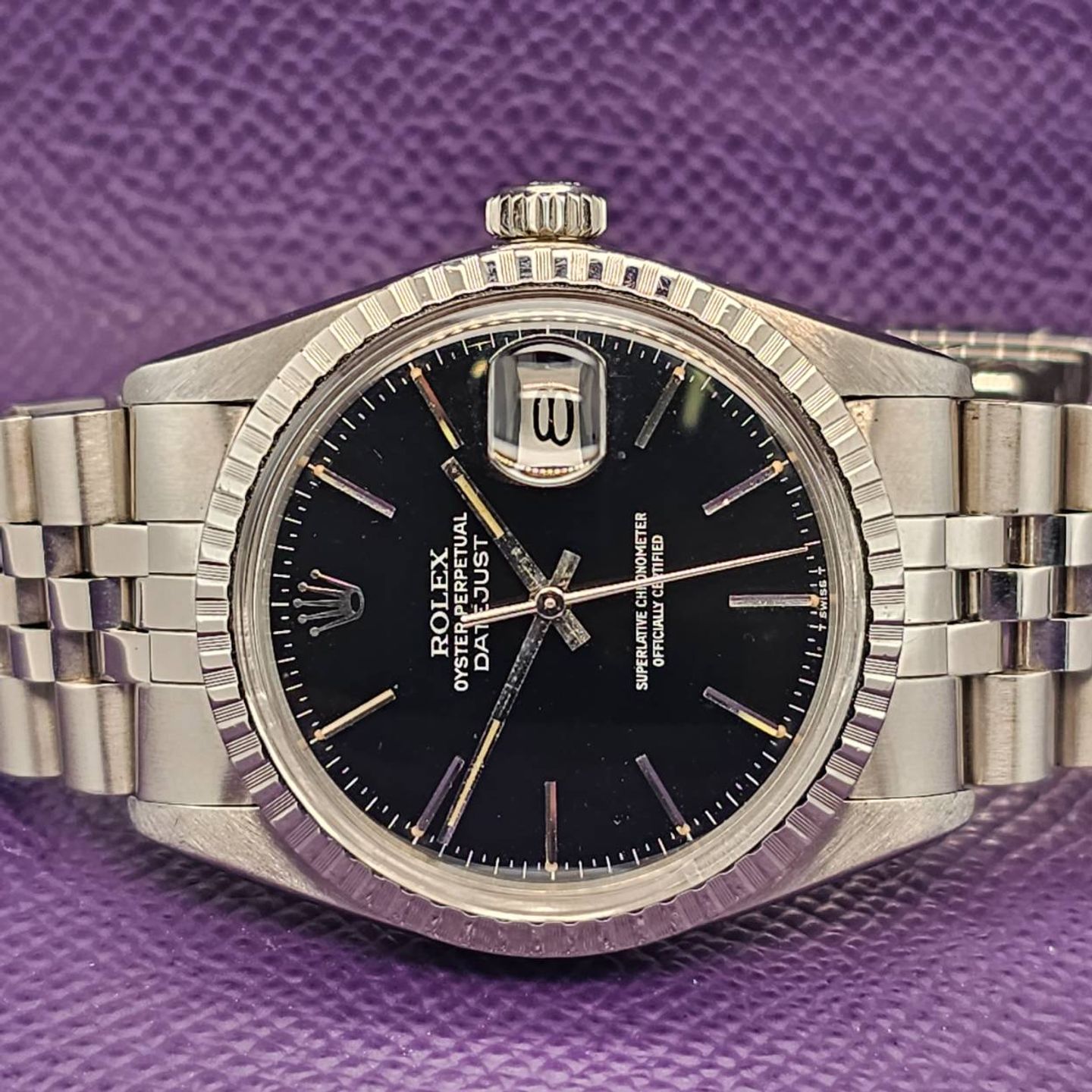 Rolex Datejust 36 16030 (1984) - Black dial 36 mm Steel case (4/5)