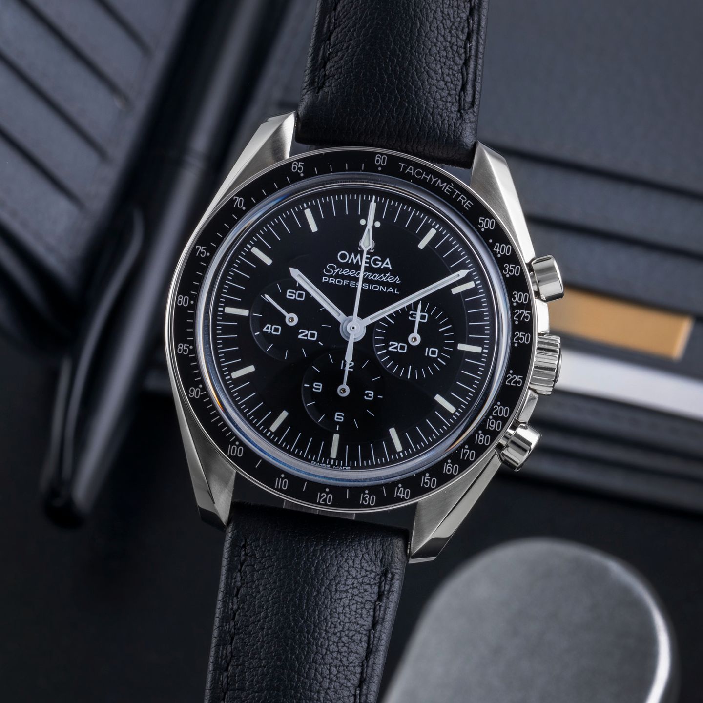 Omega Speedmaster Professional Moonwatch 310.32.42.50.01.002 (Onbekend (willekeurig serienummer)) - Zwart wijzerplaat 42mm Staal (3/8)