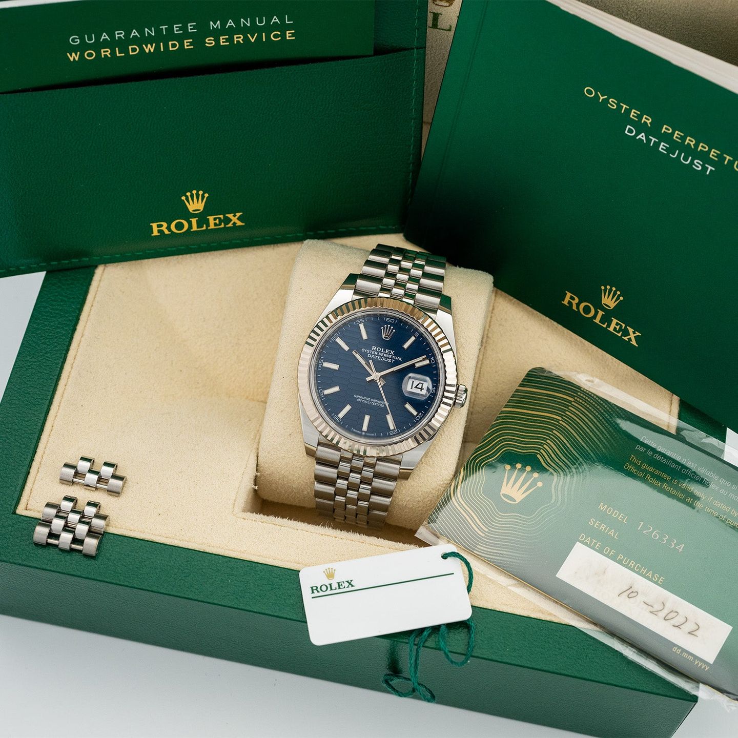 Rolex Datejust 41 126334 (2022) - Blauw wijzerplaat 41mm Staal (5/5)