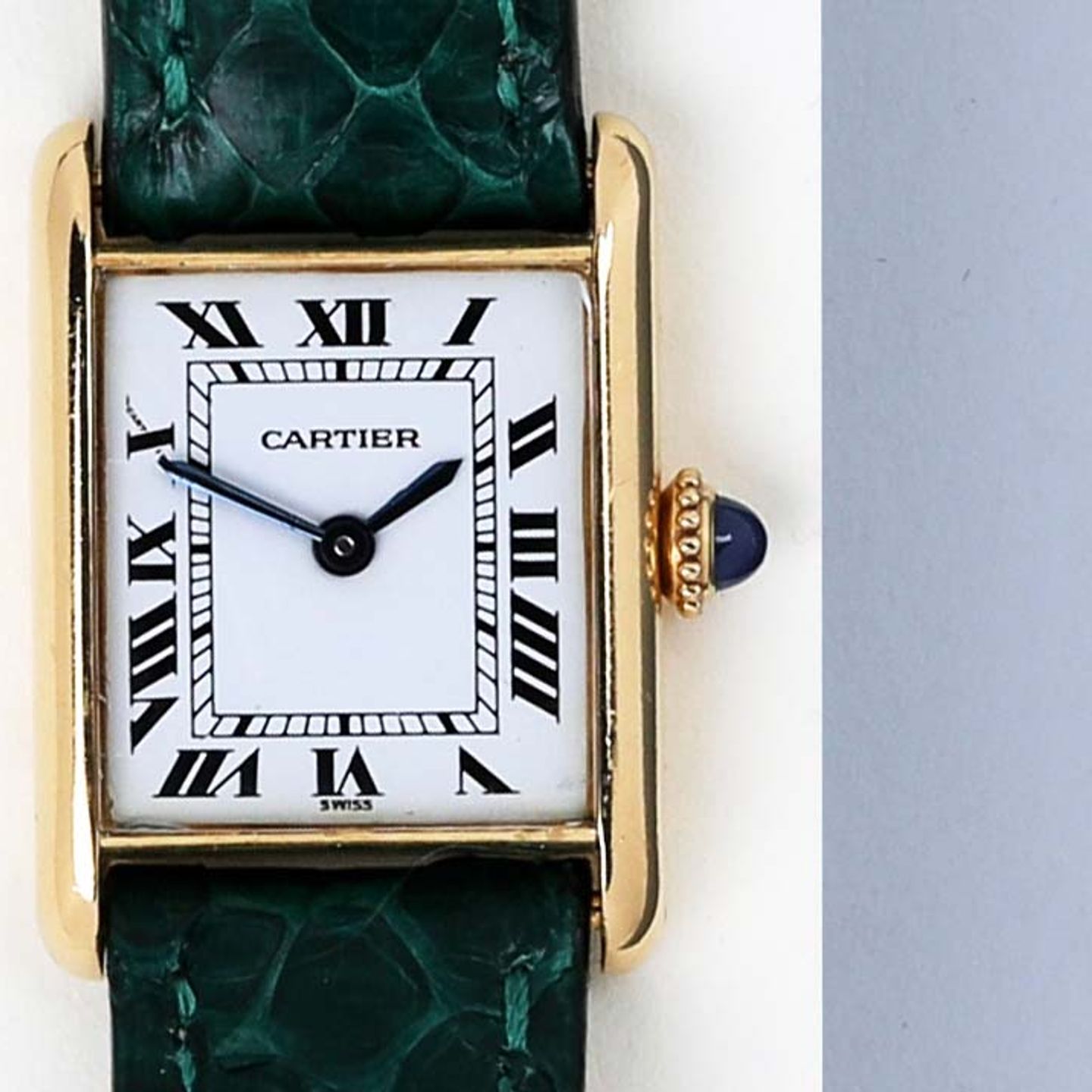 Cartier Tank Louis Cartier 6711 (Onbekend (willekeurig serienummer)) - Wit wijzerplaat 25mm Geelgoud (5/8)