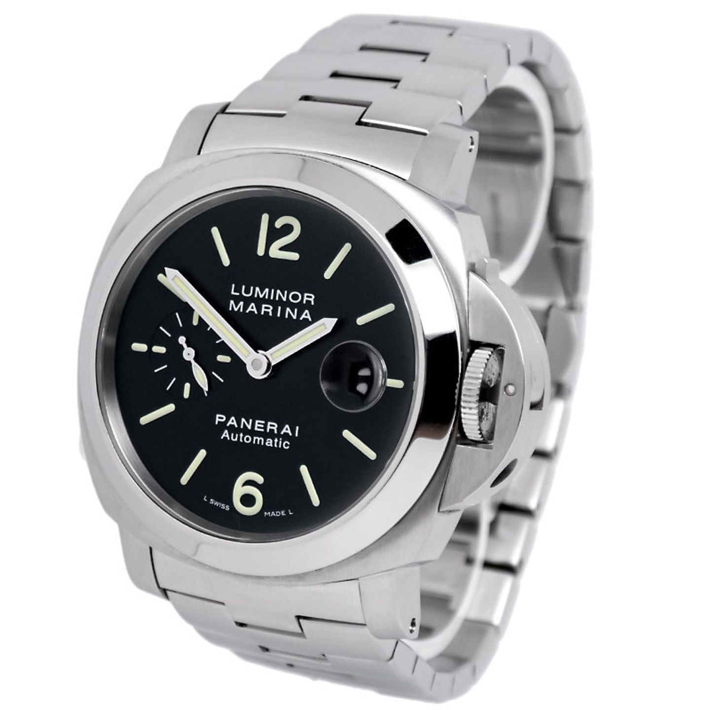 Panerai Luminor Marina Automatic PAM00299 (2008) - Zwart wijzerplaat 44mm Staal (2/7)