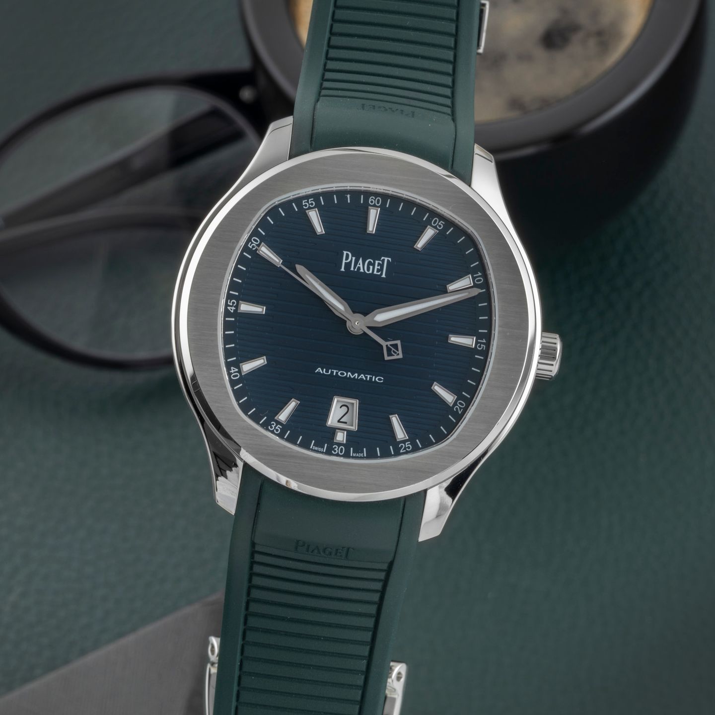 Piaget Polo G0A48022 (Unknown (random serial)) - Green dial 43 mm Steel case (3/8)