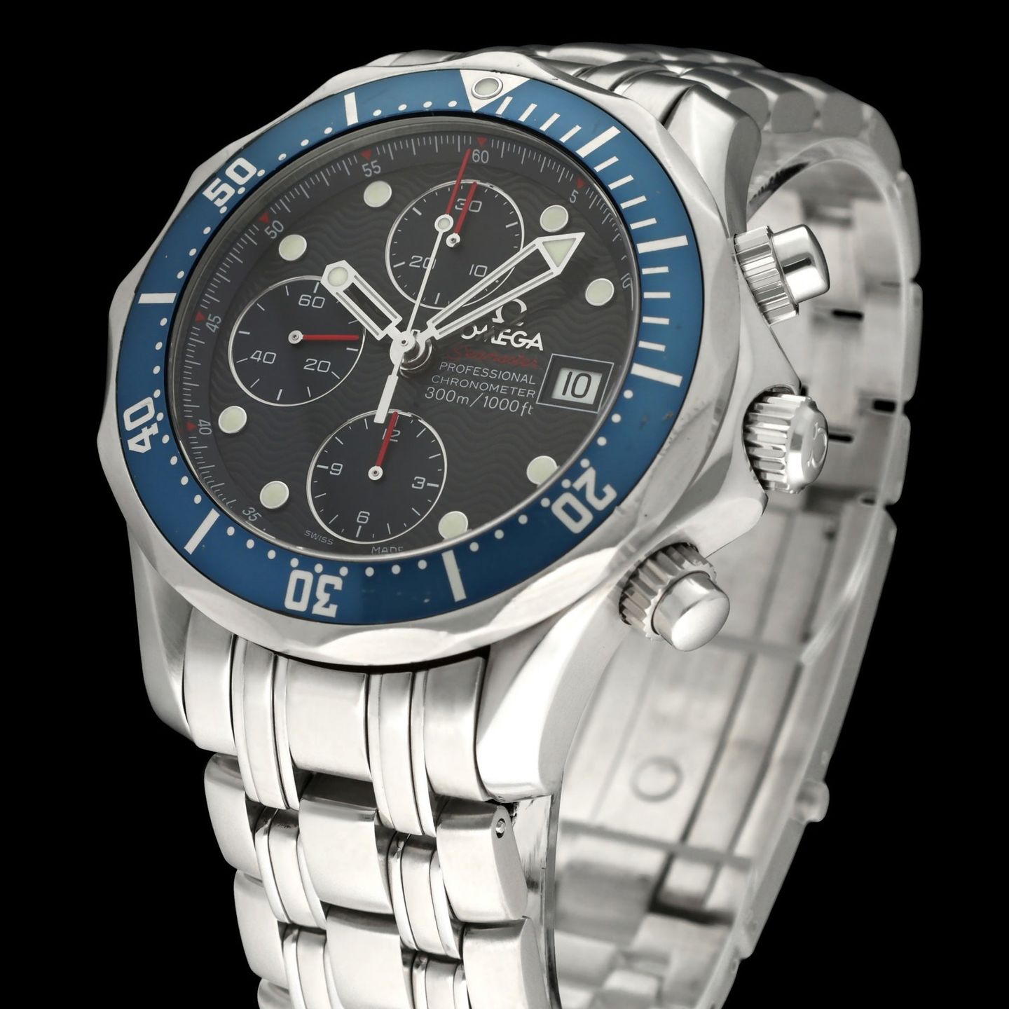 Omega Seamaster Diver 300 M 2225.80.00 (2008) - Blue dial 42 mm Steel case (7/8)