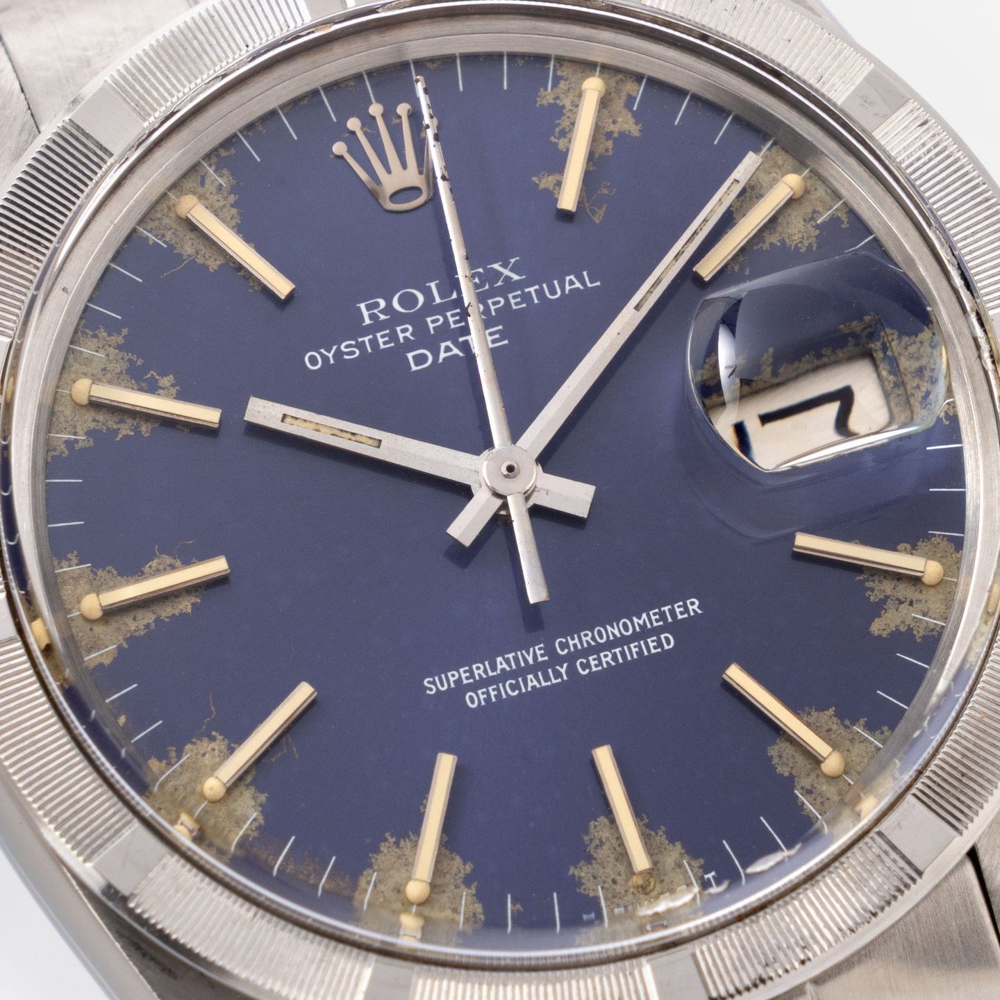 Rolex Oyster Perpetual Date 1501 (1979) - Blue dial 34 mm Steel case (4/8)