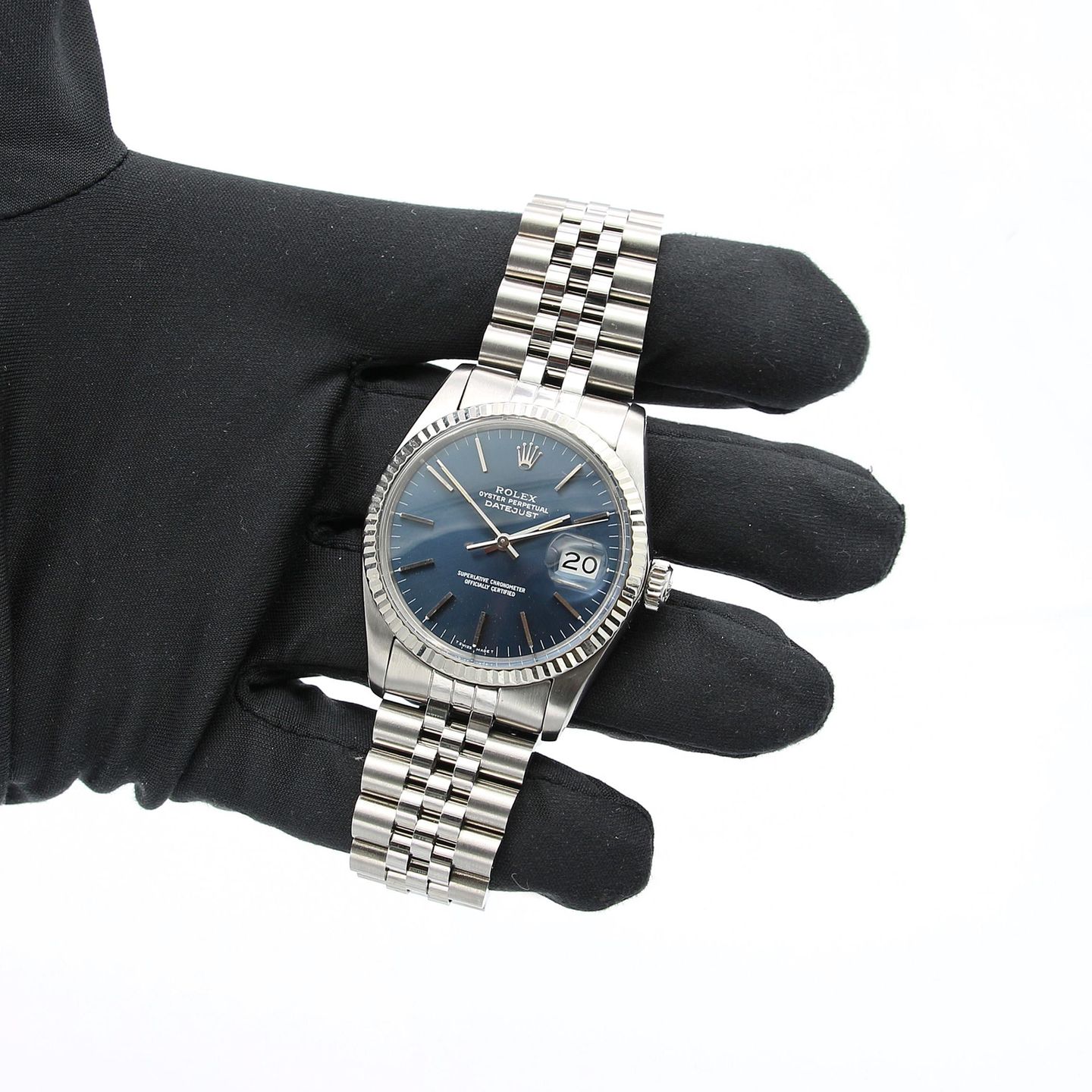 Rolex Datejust 36 16014 (Onbekend (willekeurig serienummer)) - Blauw wijzerplaat 36mm Staal (3/6)