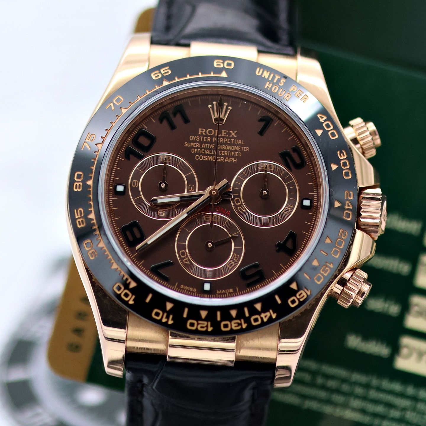 Rolex Daytona 116515LN (2016) - Brown dial 40 mm Rose Gold case (2/8)