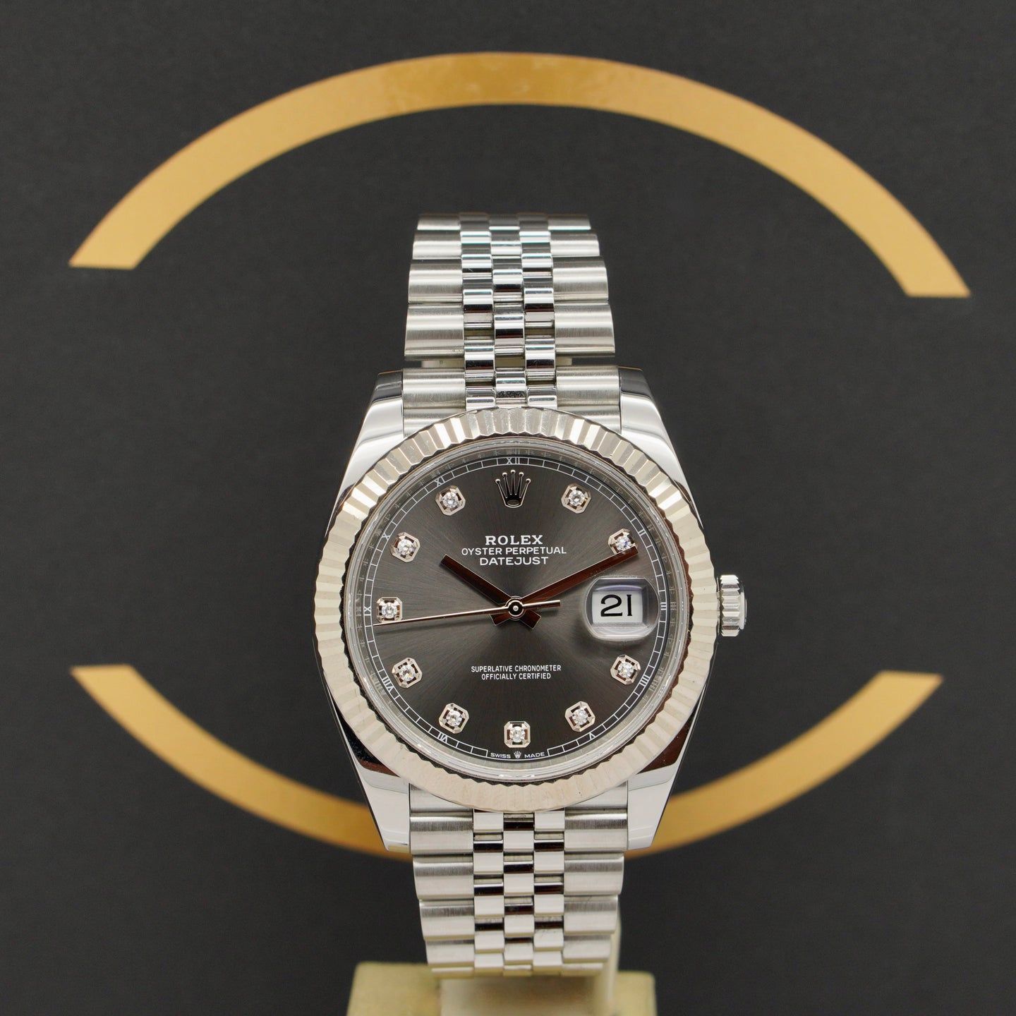 Rolex Datejust 41 126334 (2020) - Grijs wijzerplaat 41mm Staal (1/7)