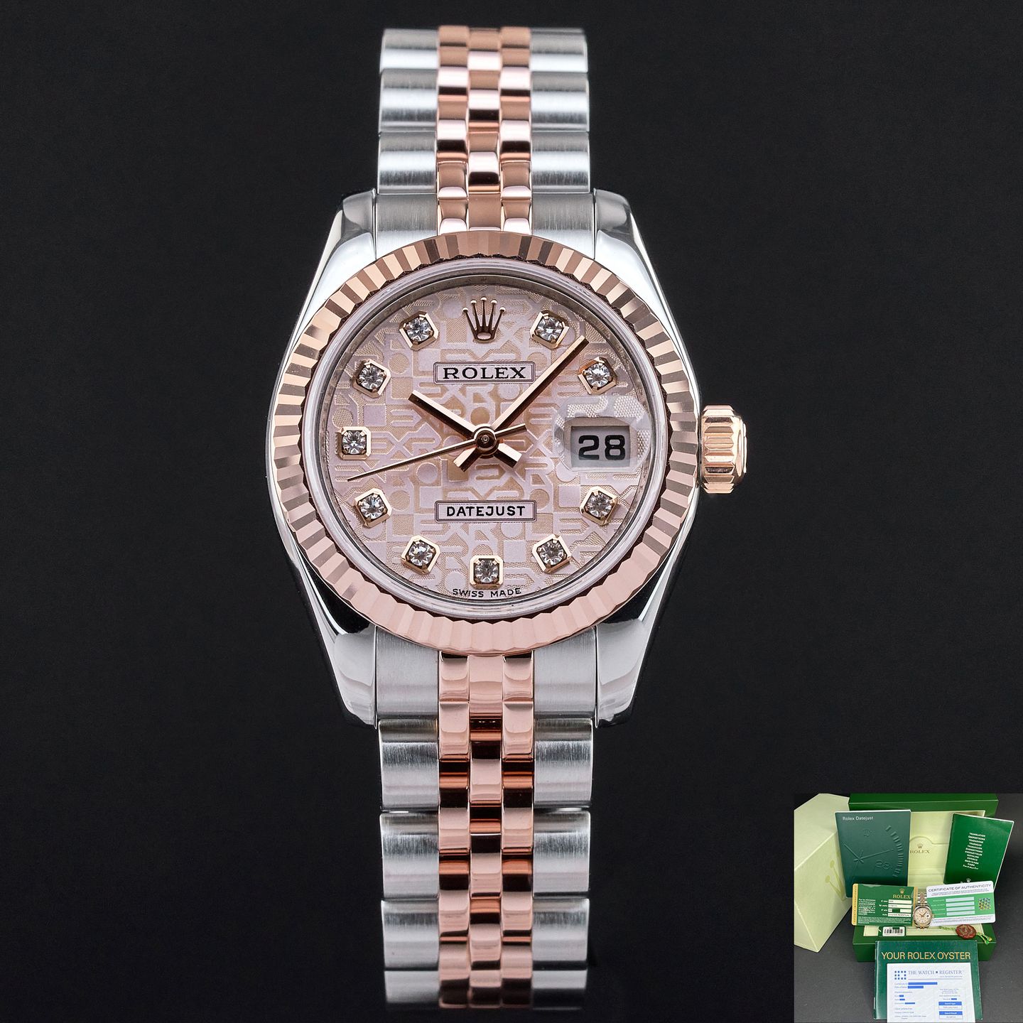 Rolex Lady-Datejust 179171 (2008) - 26mm Goud/Staal (1/8)