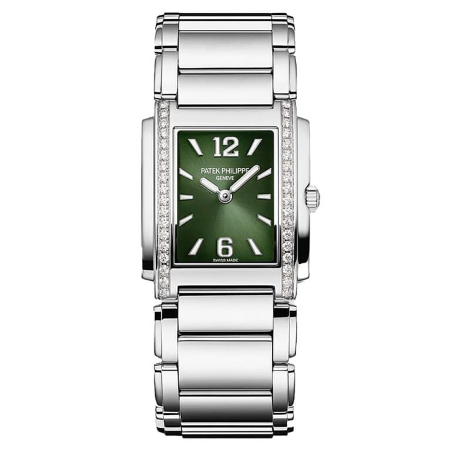 Patek Philippe Twenty~4 4910/1200A-011 (2024) - Groen wijzerplaat 30mm Staal (1/1)