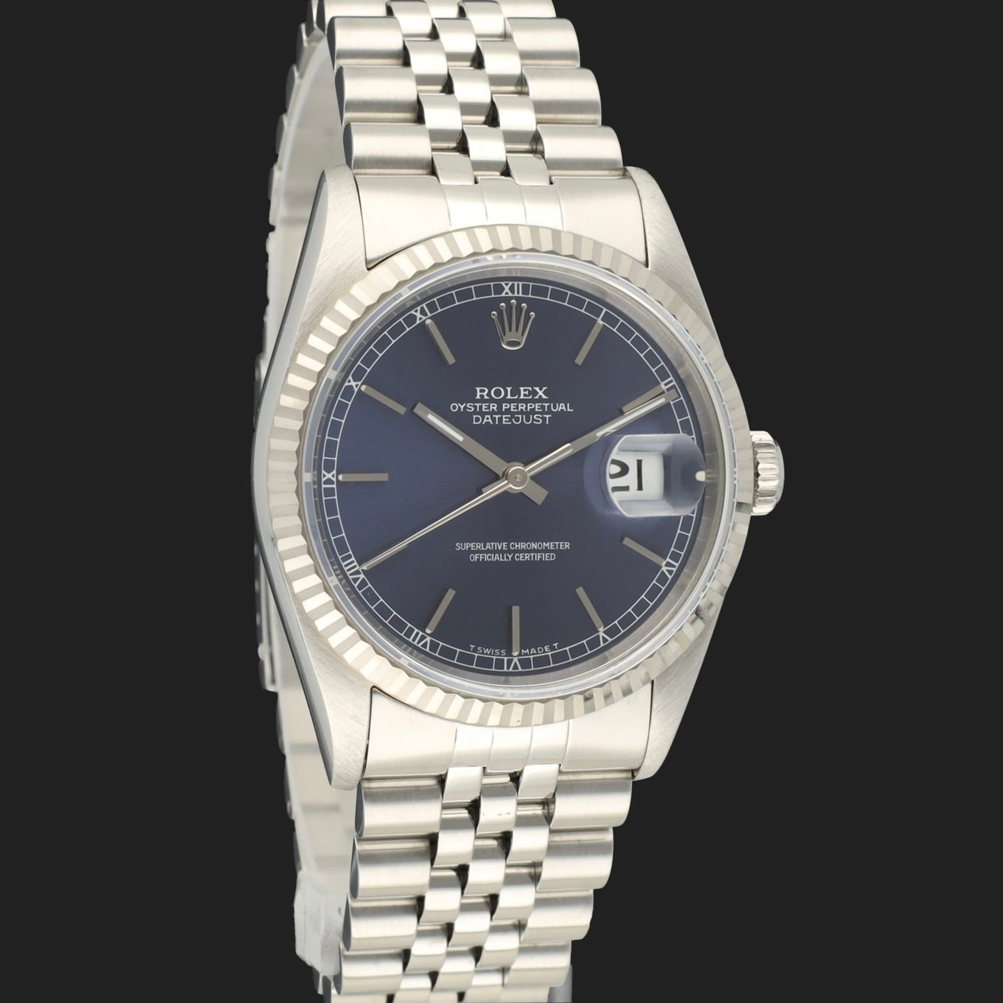 Rolex Datejust 36 16234 (Unknown (random serial)) - Blue dial 36 mm Steel case (4/8)