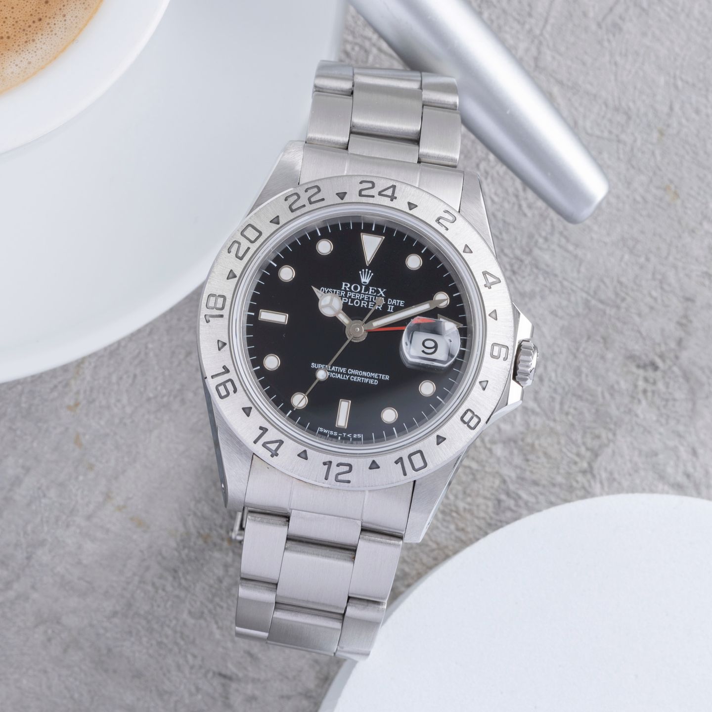 Rolex Explorer II 16570 (1995) - 40 mm Steel case (1/8)