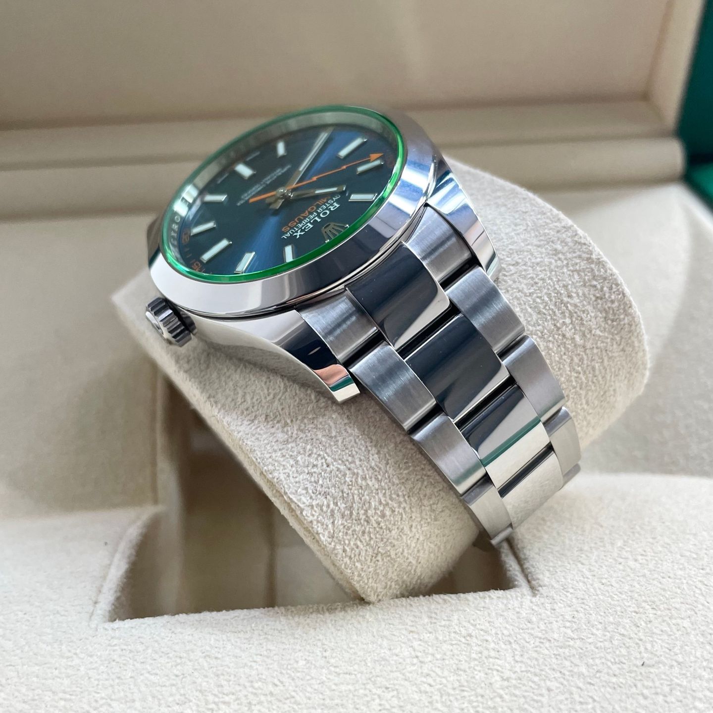 Rolex Milgauss 116400GV (2020) - Blue dial 40 mm Steel case (5/7)