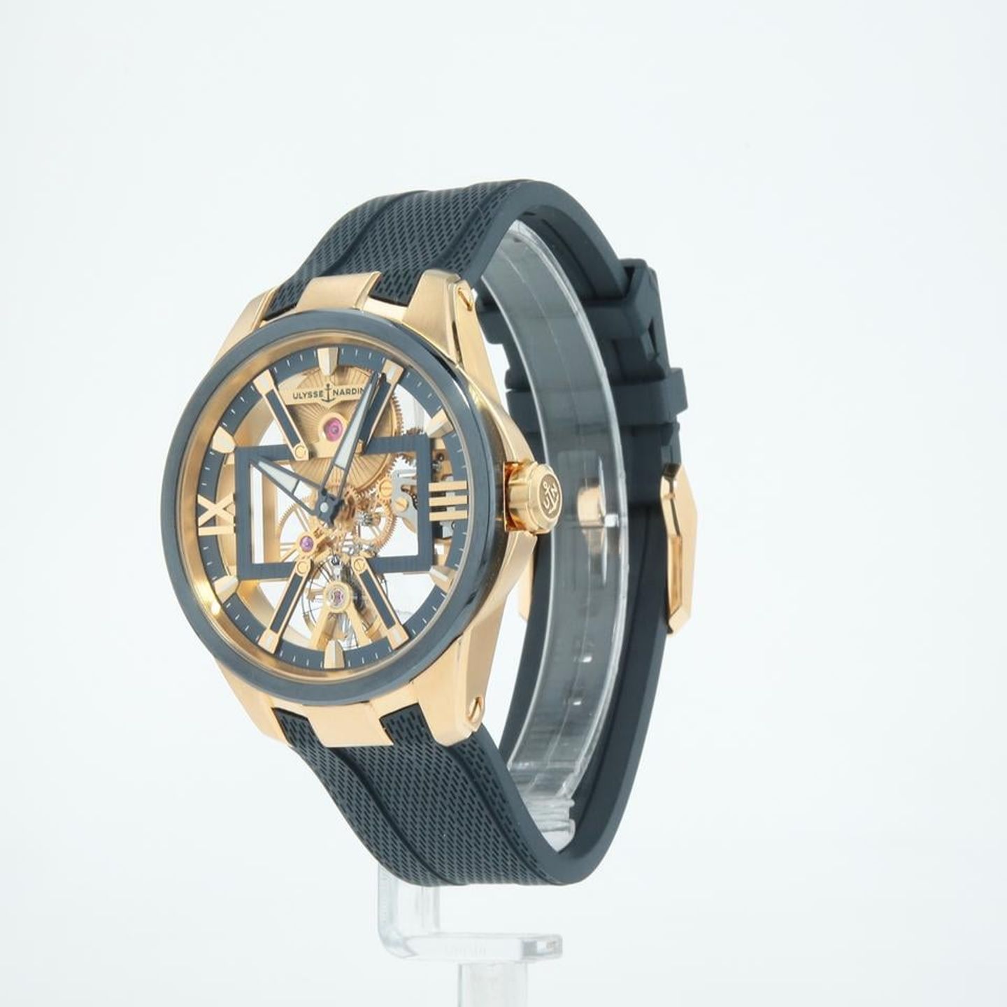 Ulysse Nardin Executive 3716-260/03 (2019) - Transparent dial 42 mm Rose Gold case (7/8)