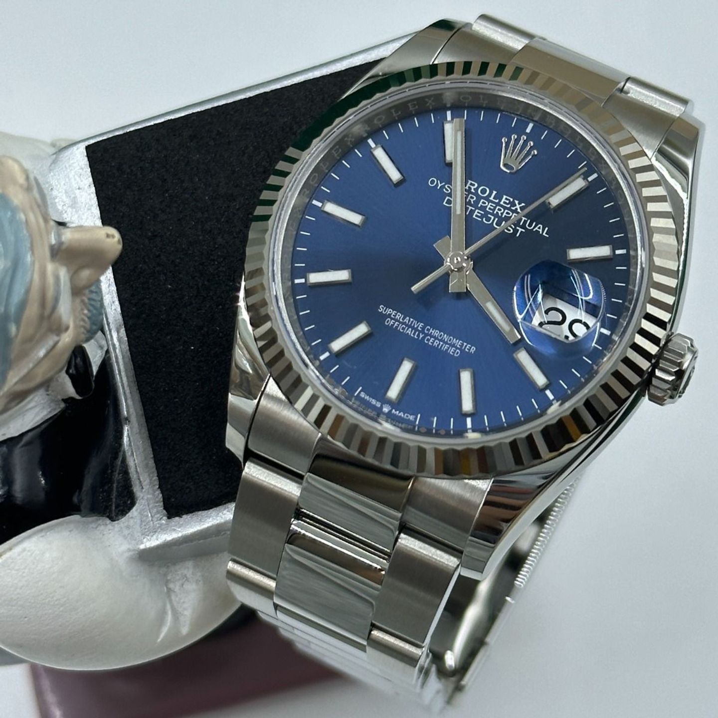 Rolex Datejust 36 126234 (2024) - Blue dial 36 mm Steel case (4/8)