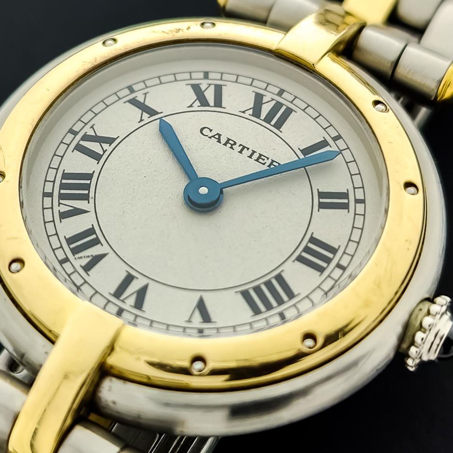 Cartier Panthère 1057920 (Unknown (random serial)) - White dial 24 mm Gold/Steel case (7/8)