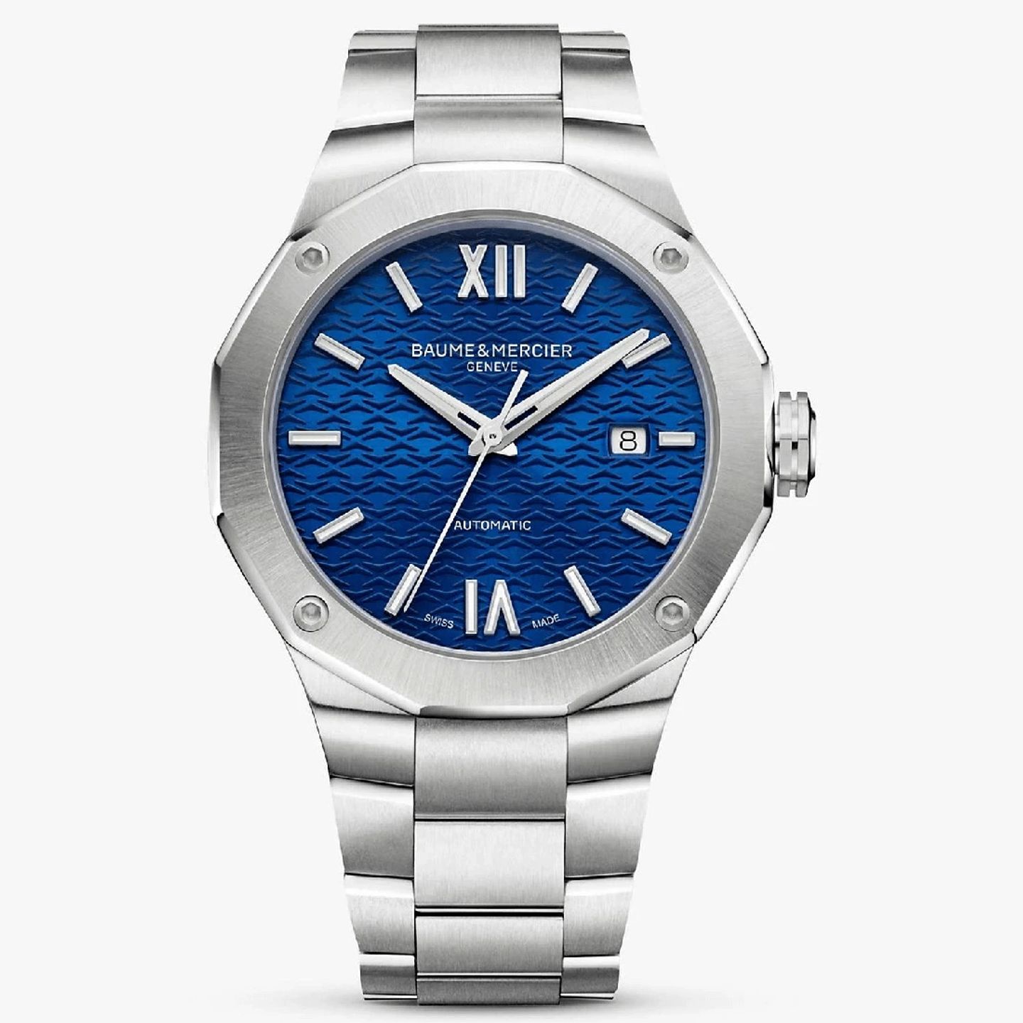 Baume & Mercier Riviera M0A10620 (2024) - Blauw wijzerplaat 42mm Staal (3/3)