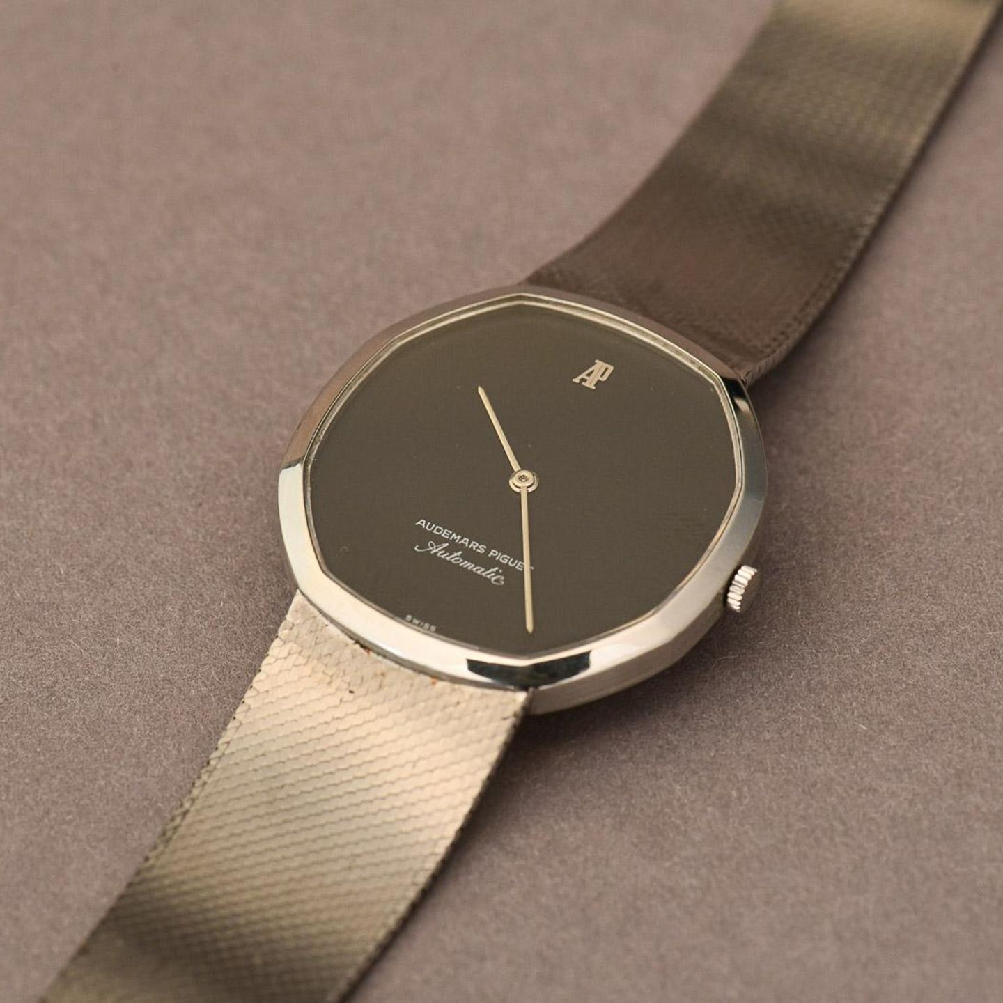 Audemars Piguet Vintage 4010 (1970) - Zwart wijzerplaat Onbekend Staal (16/16)