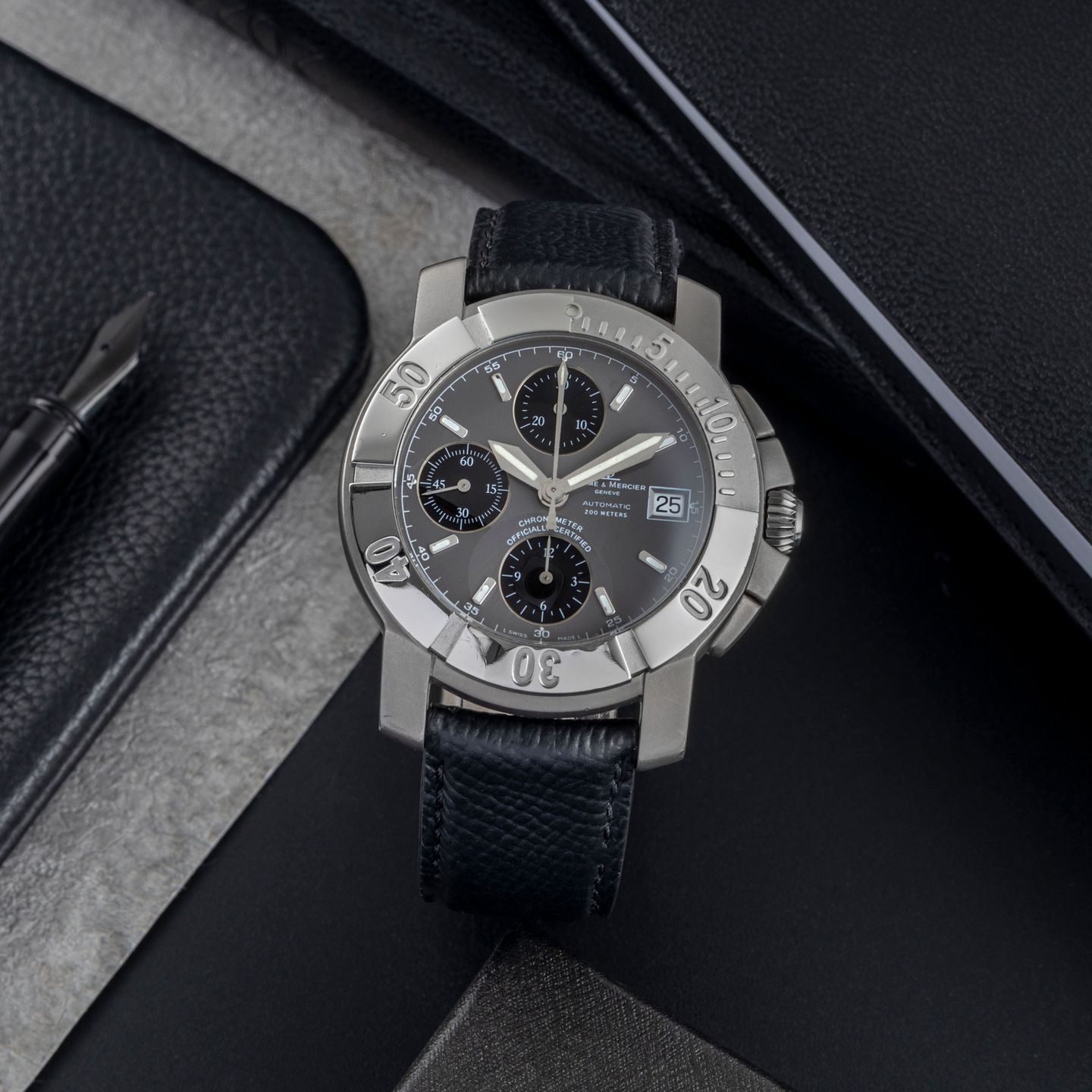 Baume & Mercier Capeland 65390 (2005) - Grey dial 42 mm Steel case (1/8)