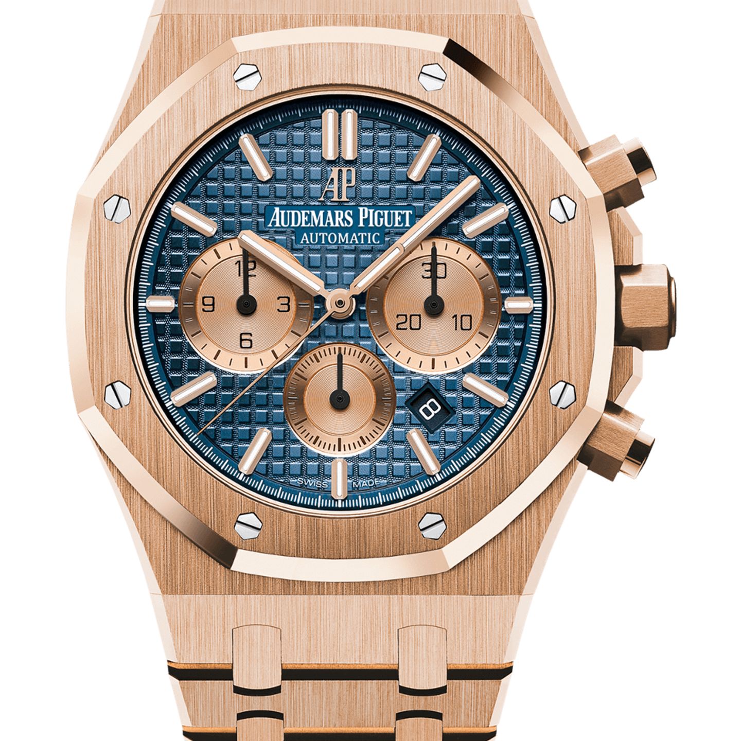 Audemars Piguet Royal Oak Chronograph 26331OR.OO.1220OR.01 (2025) - Blue dial 41 mm Rose Gold case (1/1)