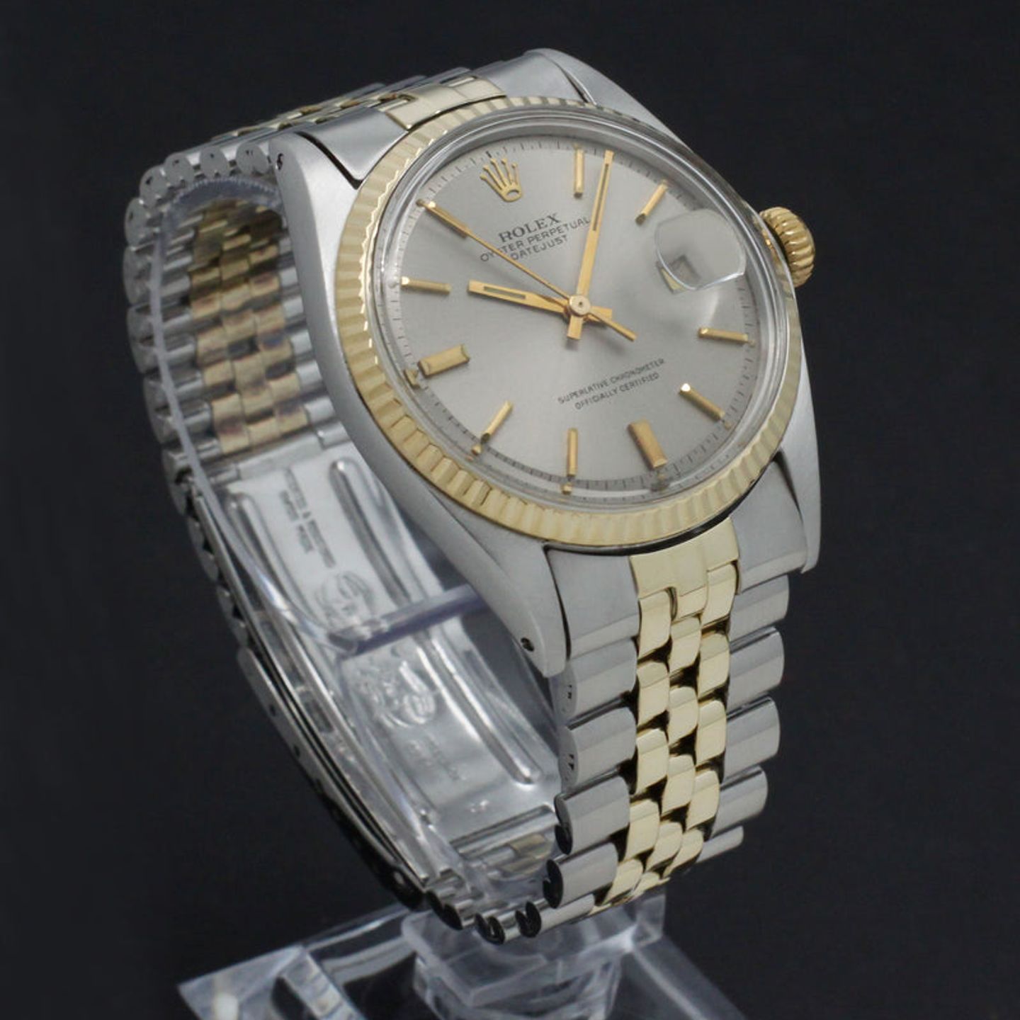 Rolex Datejust 1601 (1969) - Grey dial 36 mm Gold/Steel case (4/7)