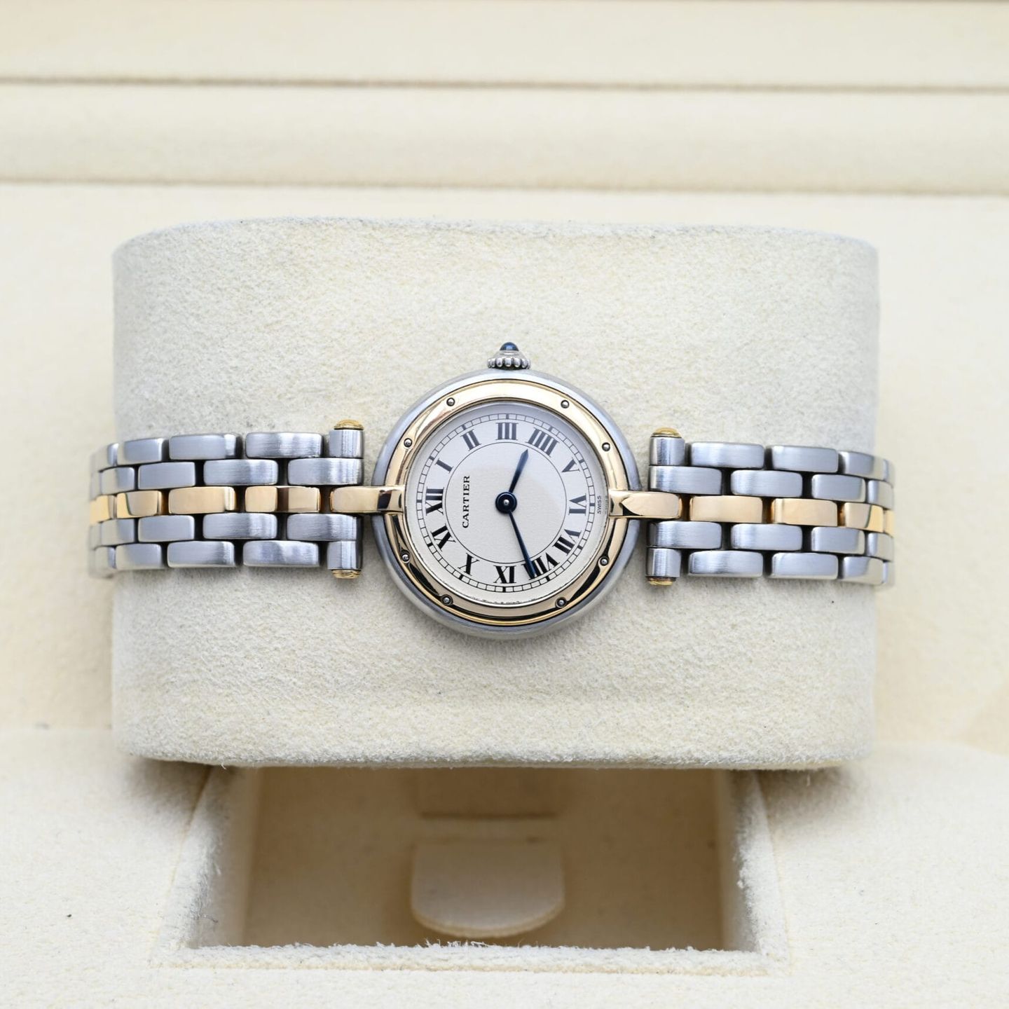 Cartier Panthère 1057920 (Unknown (random serial)) - White dial 24 mm Gold/Steel case (5/8)