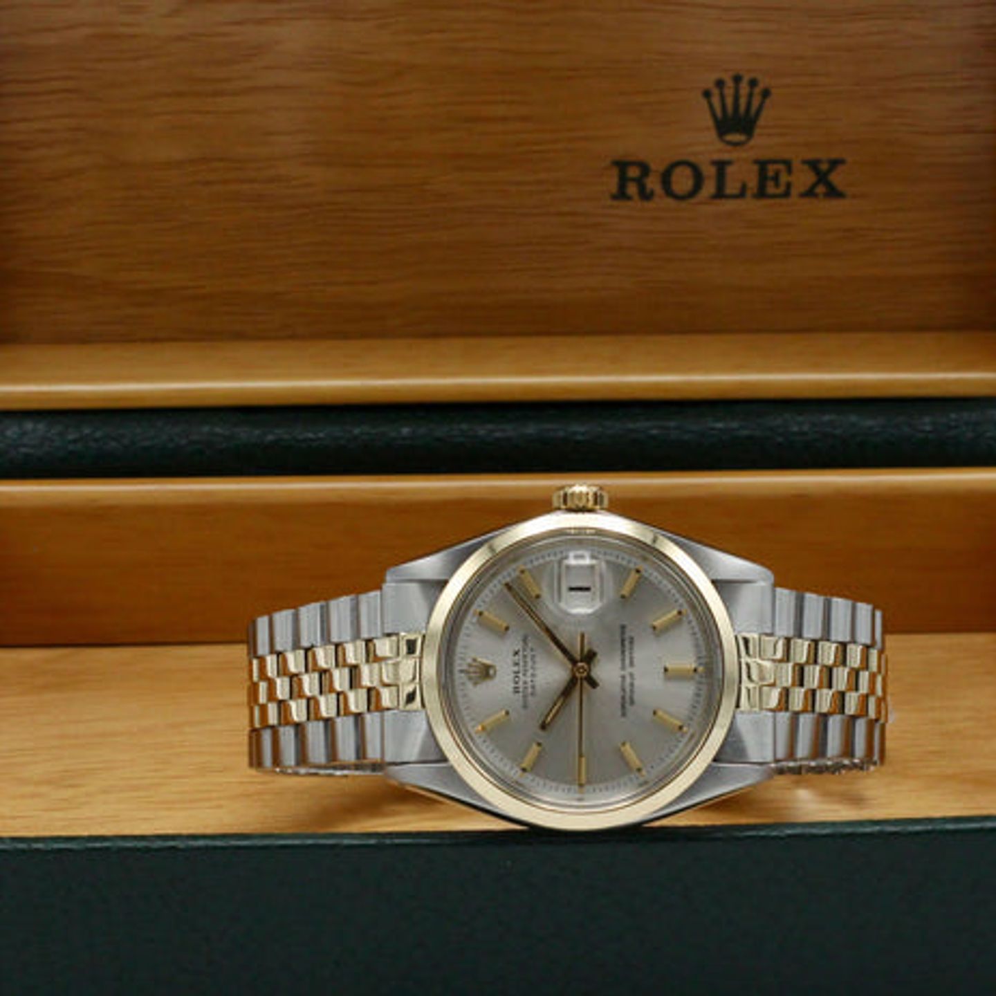 Rolex Datejust 1600 (1971) - Zilver wijzerplaat 36mm Goud/Staal (3/7)