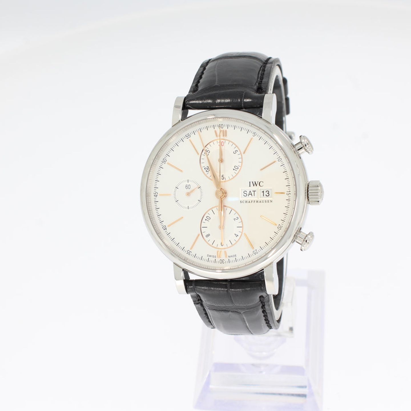 IWC Portofino Chronograph IW391031 (2025) - Silver dial 42 mm Steel case (1/4)