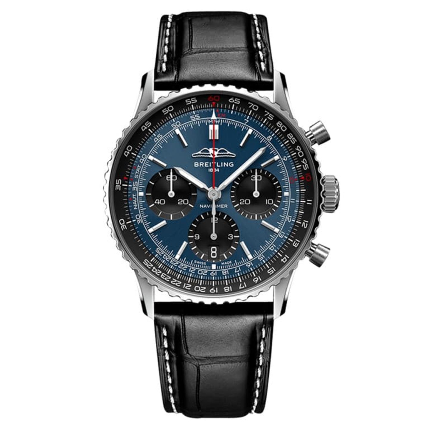 Breitling Navitimer AB0139241C1P1 (2025) - Blauw wijzerplaat 41mm Staal (1/1)