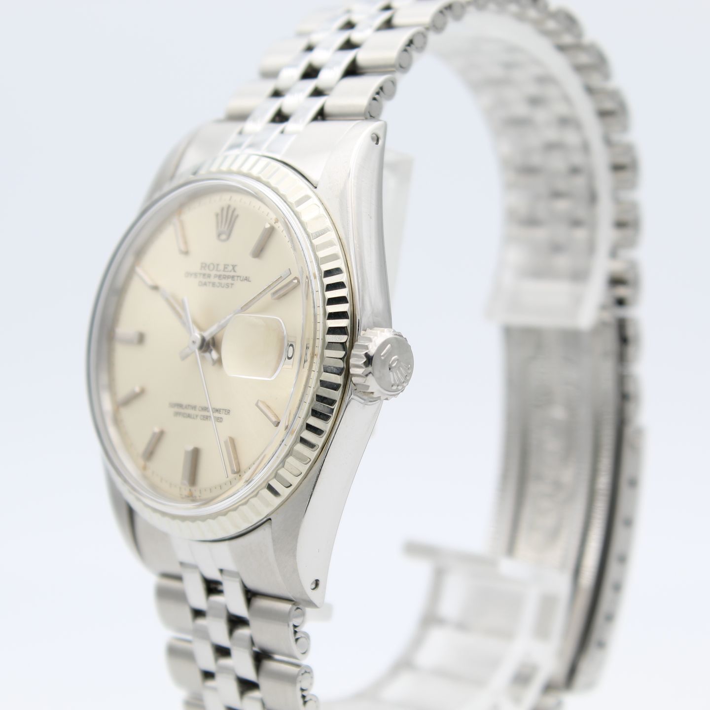 Rolex Datejust 1601 (1971) - Zilver wijzerplaat 36mm Staal (4/8)