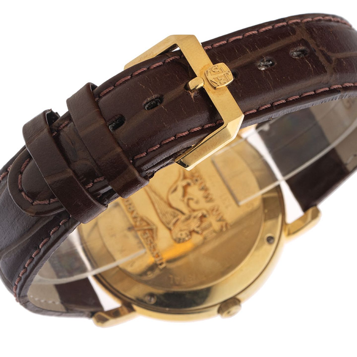 Ulysse Nardin San Marco 131-77 (1990) - Blauw wijzerplaat 38mm Geelgoud (7/8)