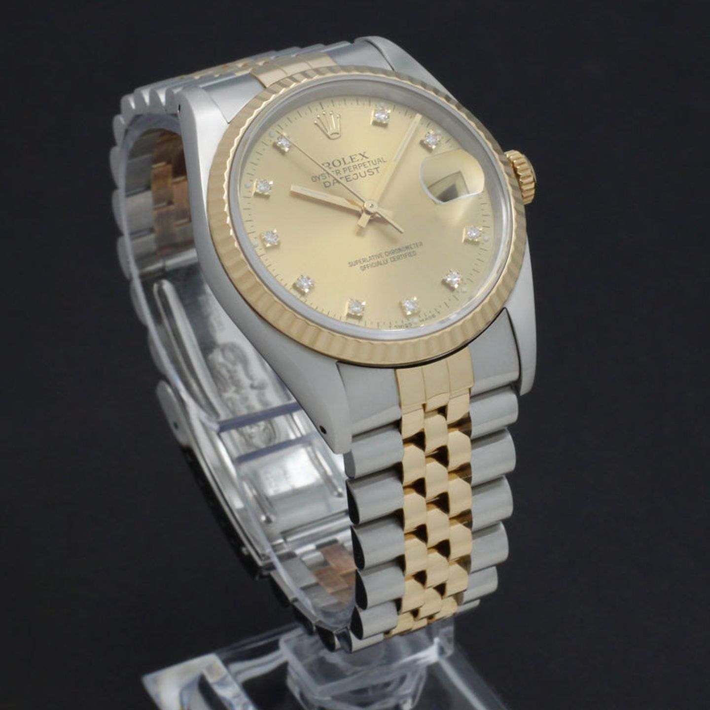 Rolex Datejust 36 16233 (1991) - Goud wijzerplaat 36mm Goud/Staal (4/7)